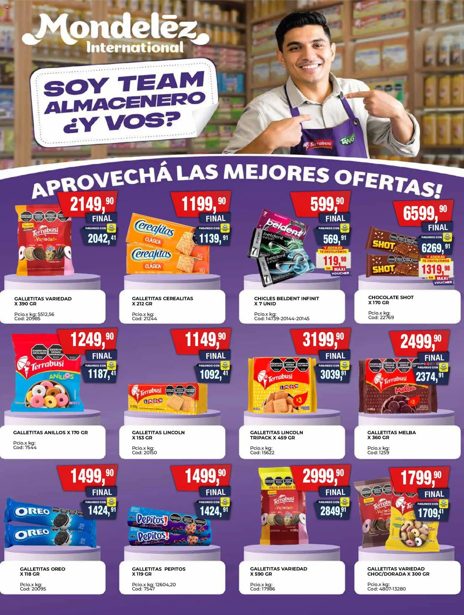 Maxiconsumo - Ofertas │ válido desde el 28/09/2026 | Página: 13 | Productos: Galletitas, Chicles, Oreo, Chocolate