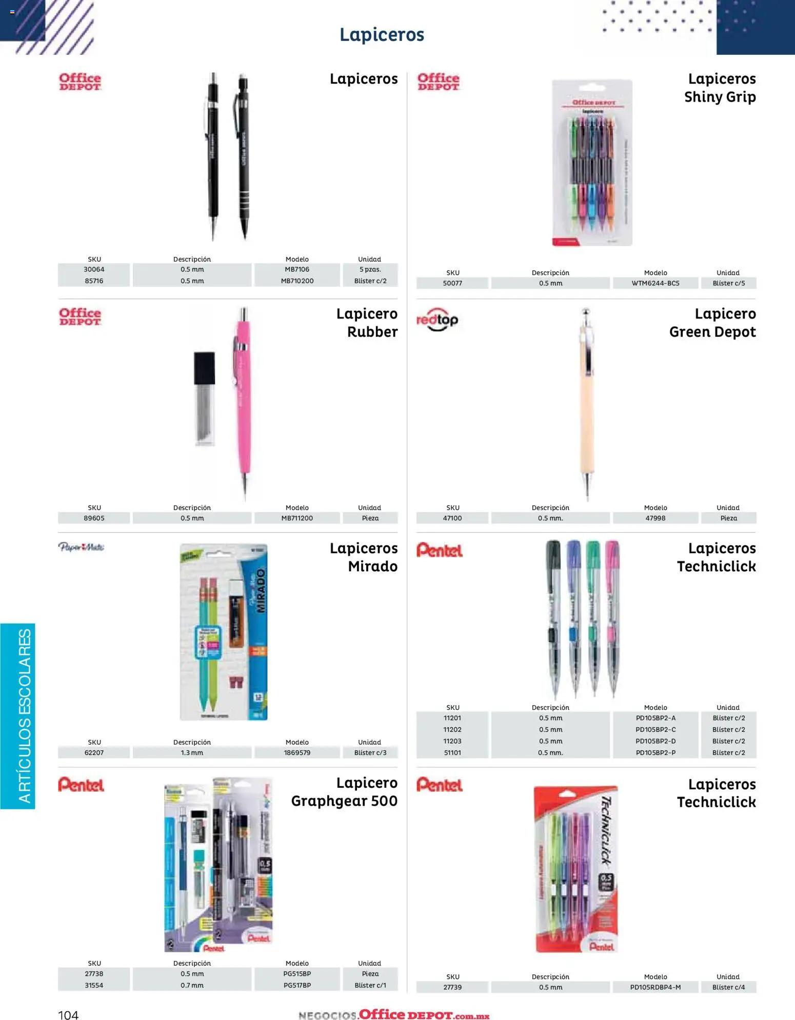 Nuevas ofertas de Office Depot válidas en toda la República Mexicana desde el 12/01/2026. ¡Encuentra las mejores ofertas en Office Depot catálogo 2026! | Página: 106 | Productos: Pastel