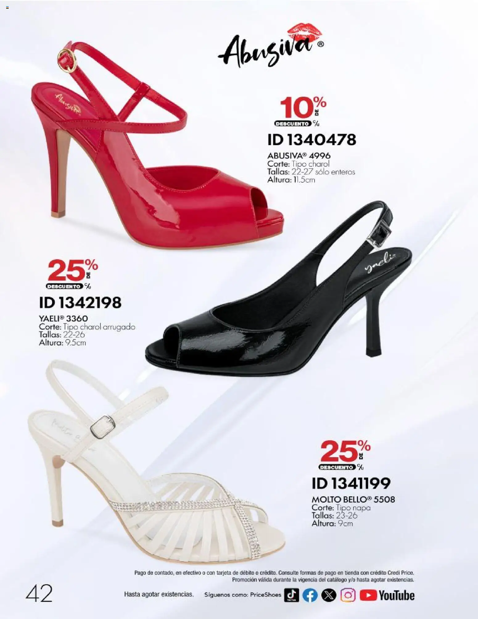 Nuevas ofertas de Price Shoes válidas en toda la República Mexicana desde el 28/10/2026. ¡Encuentra las mejores ofertas en Price Shoes catálogo 10 pagos sin intereses! | Página: 42