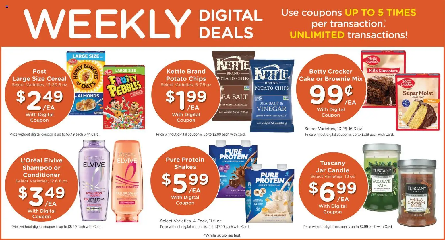 Mariano's Weekly Ad - valid from 08/26/2026 | Page: 5 | Products: Vinegar, Chocolate, Salt, Cake