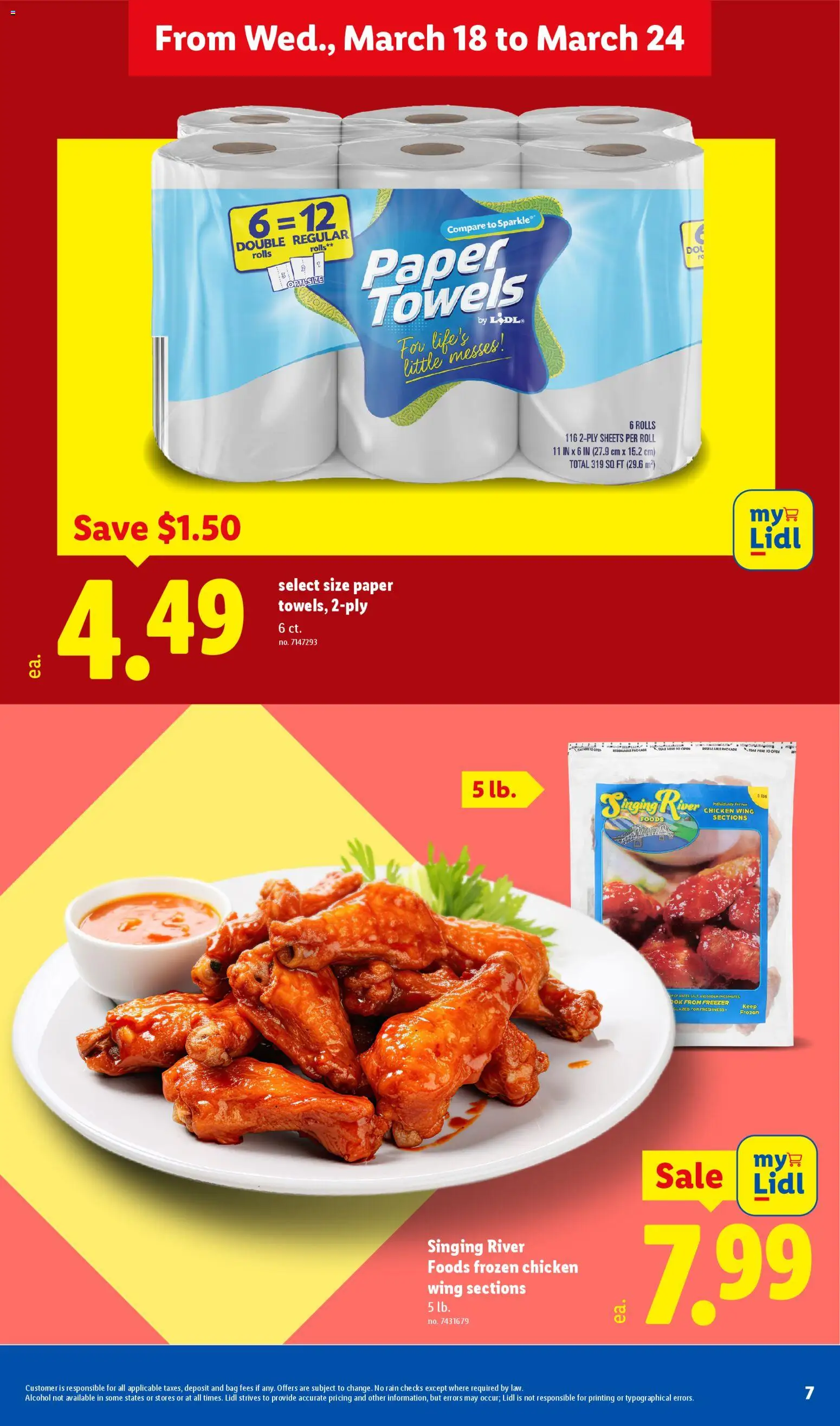 Lidl Weekly Ad - valid from 18.03.2026 | Page: 7 | Products: Water, Bag, Freezer
