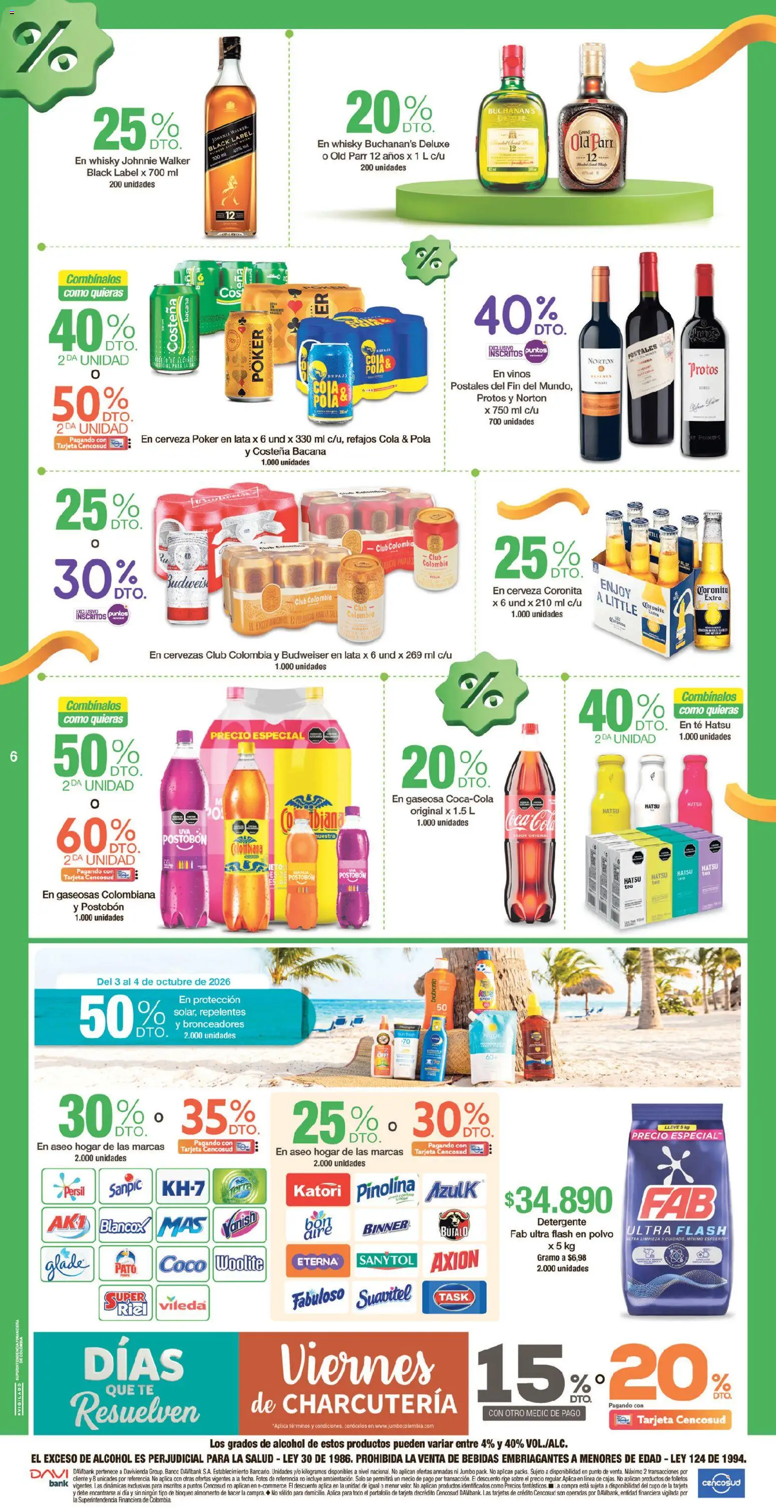 Jumbo revista - valida desde el 02/10/2026 | Página: 6 | Productos: Té, Sobre, Polvo, Detergente