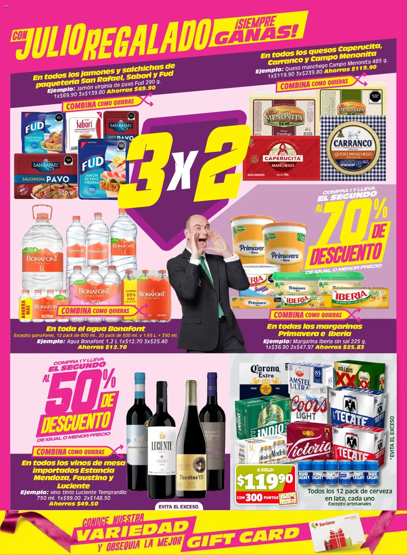 Nuevas ofertas de Soriana válidas en toda la República Mexicana desde el 24/07/2026. ¡Encuentra las mejores ofertas en Soriana Julio Regalado Mercado Nacional! | Página: 4