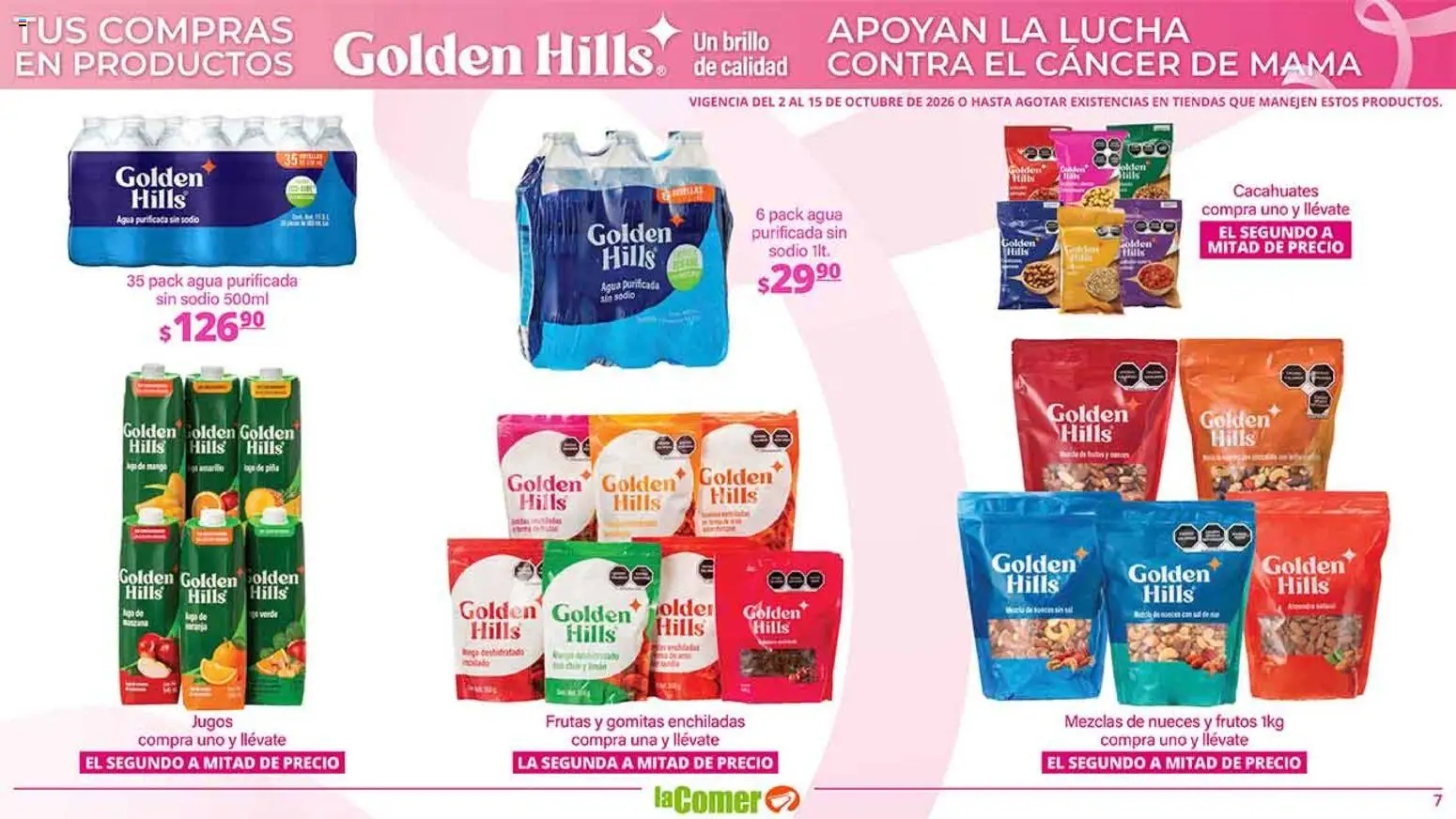 Nuevas ofertas de La Comer válidas en toda la República Mexicana desde el 02/10/2026. ¡Encuentra las mejores ofertas en La Comer folleto es la tienda rosa! | Página: 7