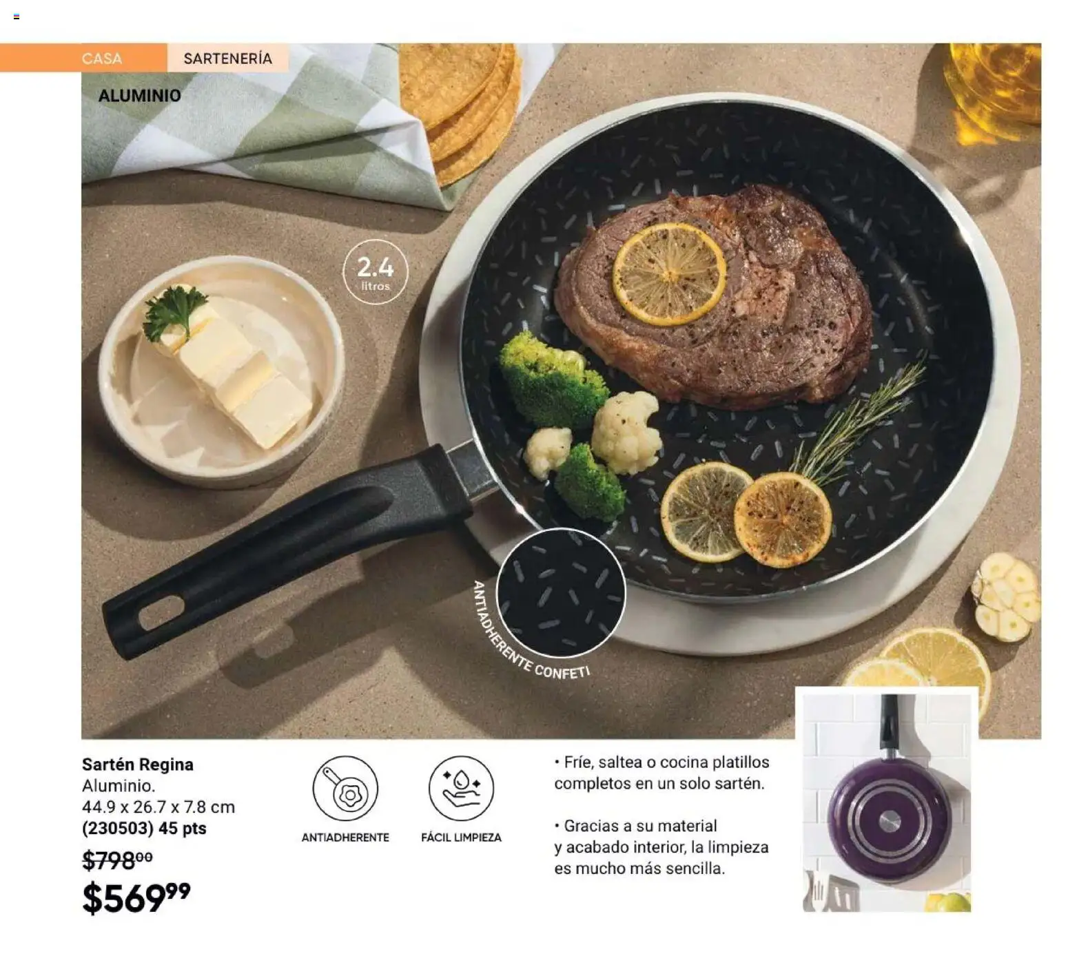 Nuevas ofertas de AVON válidas en toda la República Mexicana desde el 31/07/2026. ¡Encuentra las mejores ofertas en AVON Casa & Estilo 12 2026! | Página: 58 | Productos: Cocina, Sartén