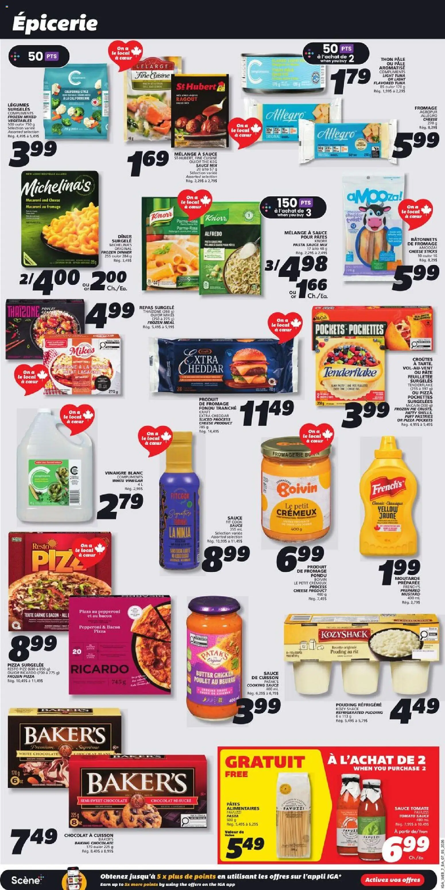 IGA flyer valid from 07.05.2026 | Page: 11 | Products: Butter, Chocolate, Pizza, Chicken