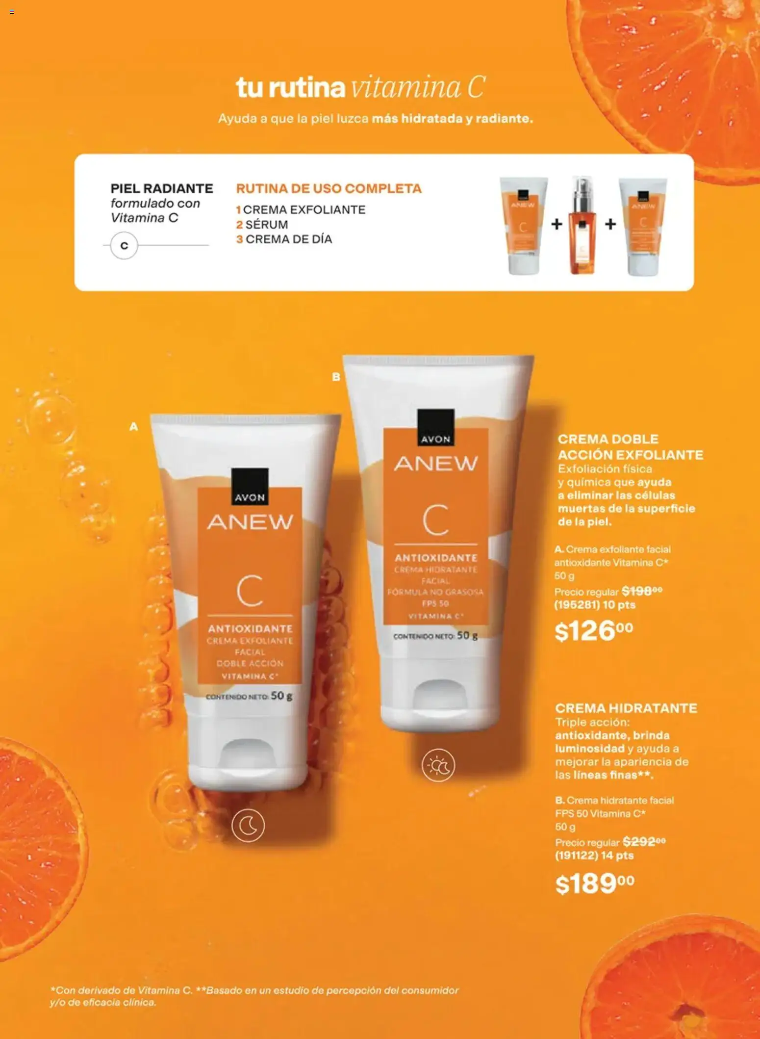 Nuevas ofertas de AVON válidas en toda la República Mexicana desde el 02/10/2026. ¡Encuentra las mejores ofertas en AVON campaña 15 2026! | Página: 97 | Productos: Serum, Crema, Exfoliante, Radiante