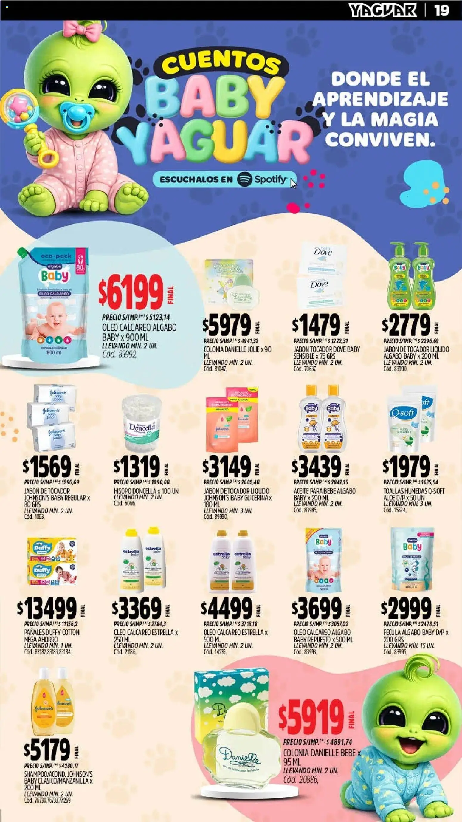 Yaguar - Oferta Semanal Misiones │ válido desde el 06/07/2026 | Página: 18 | Productos: Toallas, Aceite, Jabón, Pañales