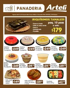 Vista previa de Arteli folleto Quincenal, nuevo folleto de la tienda, válido en México a partir del 07.06.2026 | Página: 8 | Productos: Pollo, Queso, Pastel, Picadillo