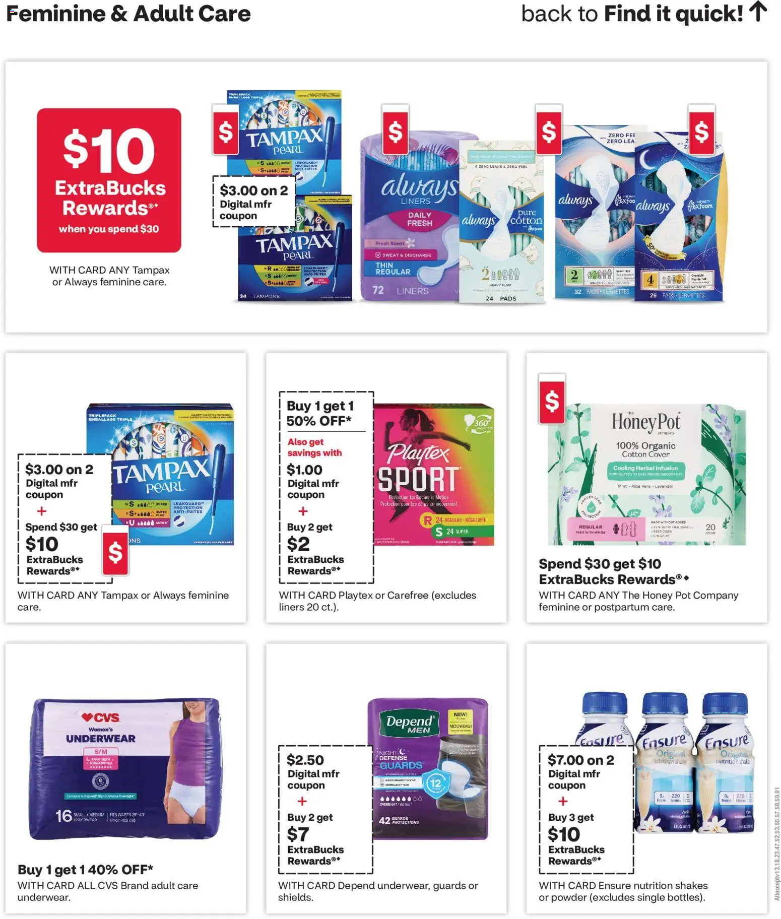 CVS Pharmacy Weekly Ad - valid from 08/09/2026 | Page: 8 | Products: Powder, Aloe Vera, Tampons, Underwear