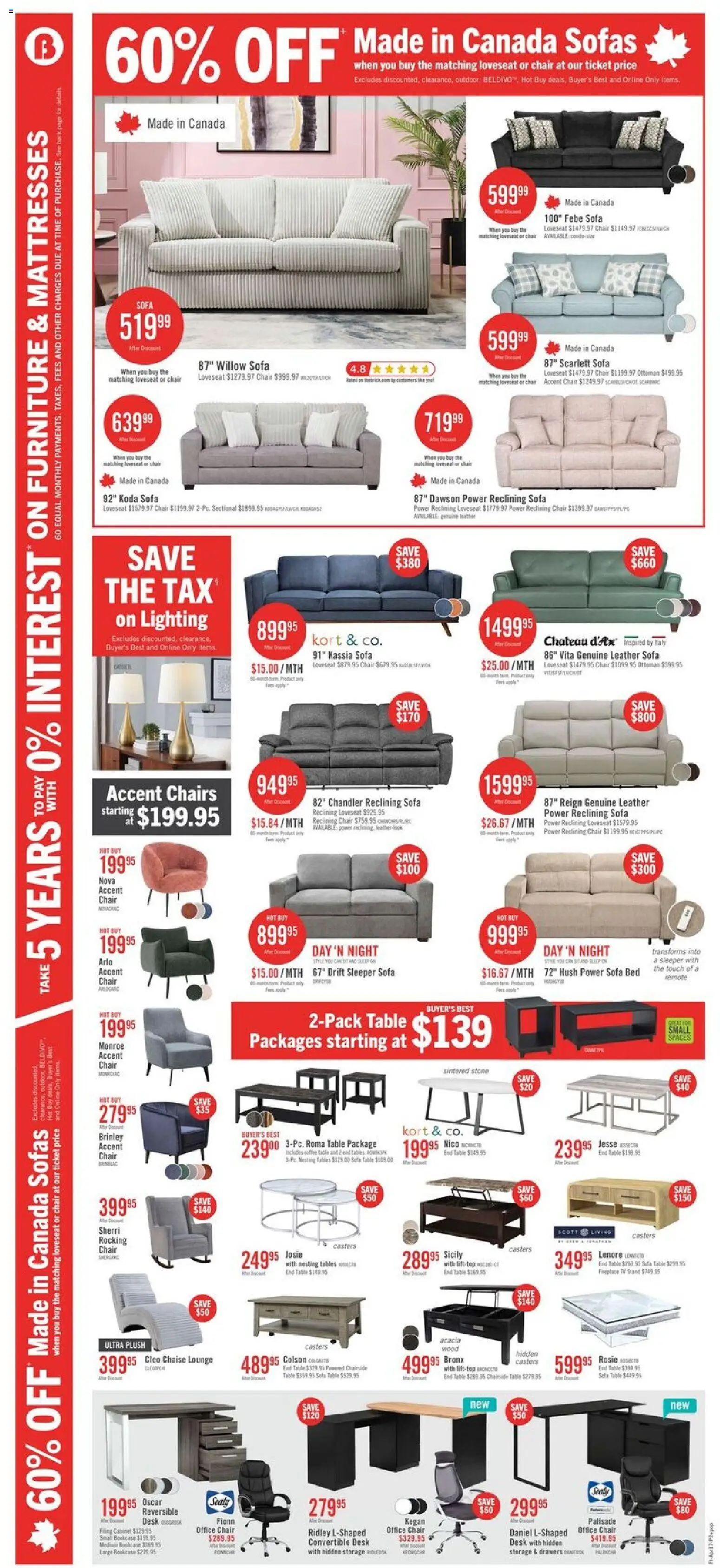 The Brick flyer valid from 17.04.2026 | Page: 4 | Products: Hat, Bed, Sofa, Chair