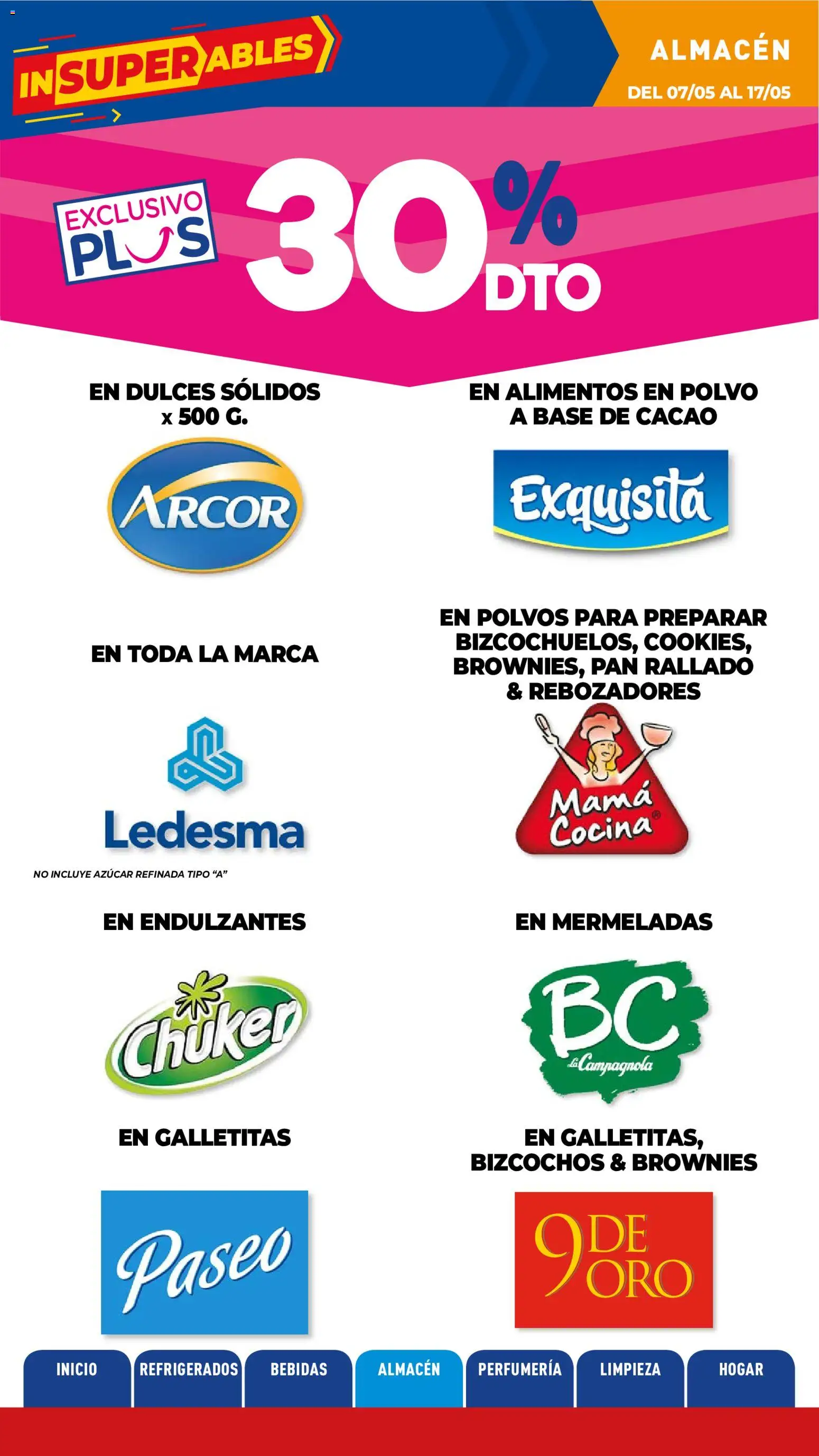 La Anonima catálogo │ válido desde el 07.05.2026 | Página: 22 | Productos: Galletitas, Azucar, Pan, Cacao