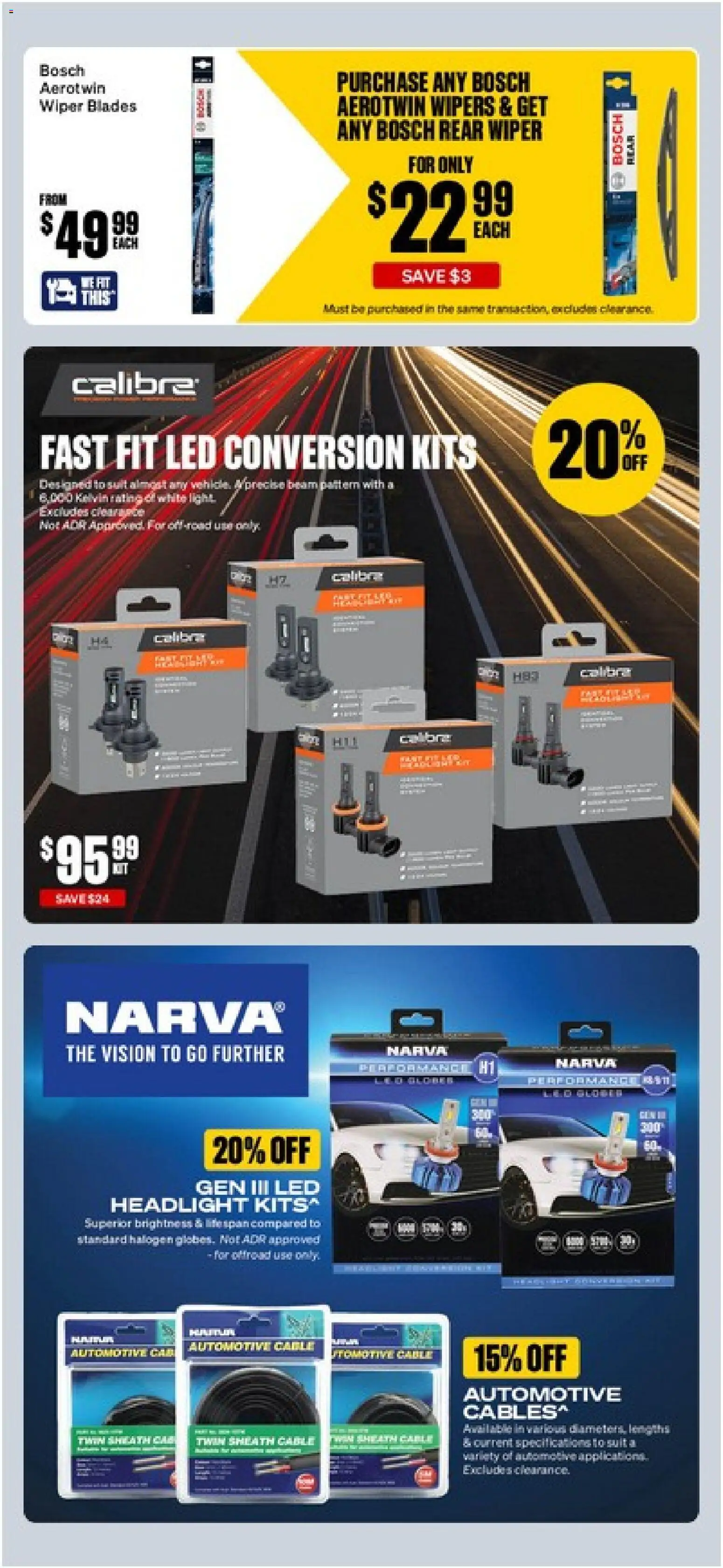 Supercheap Auto catalogue - valid from 08/09/2026 | Page: 29 | Products: Light, Kits, Suit, Cable