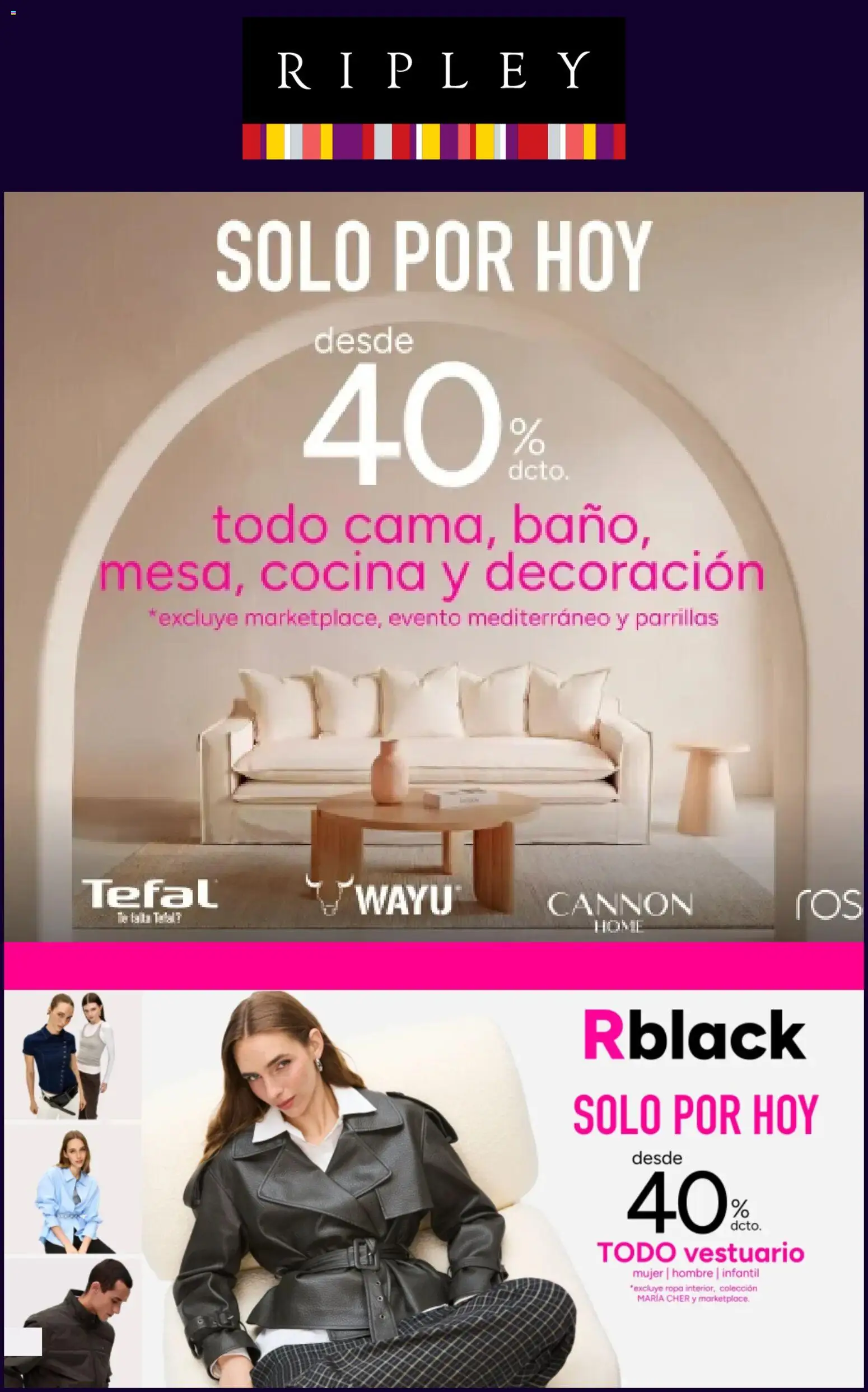 Ripley Ofertas │ válido desde el 02.08.2026 | Página: 1 | Productos: Cocina, Decoración, Ropa