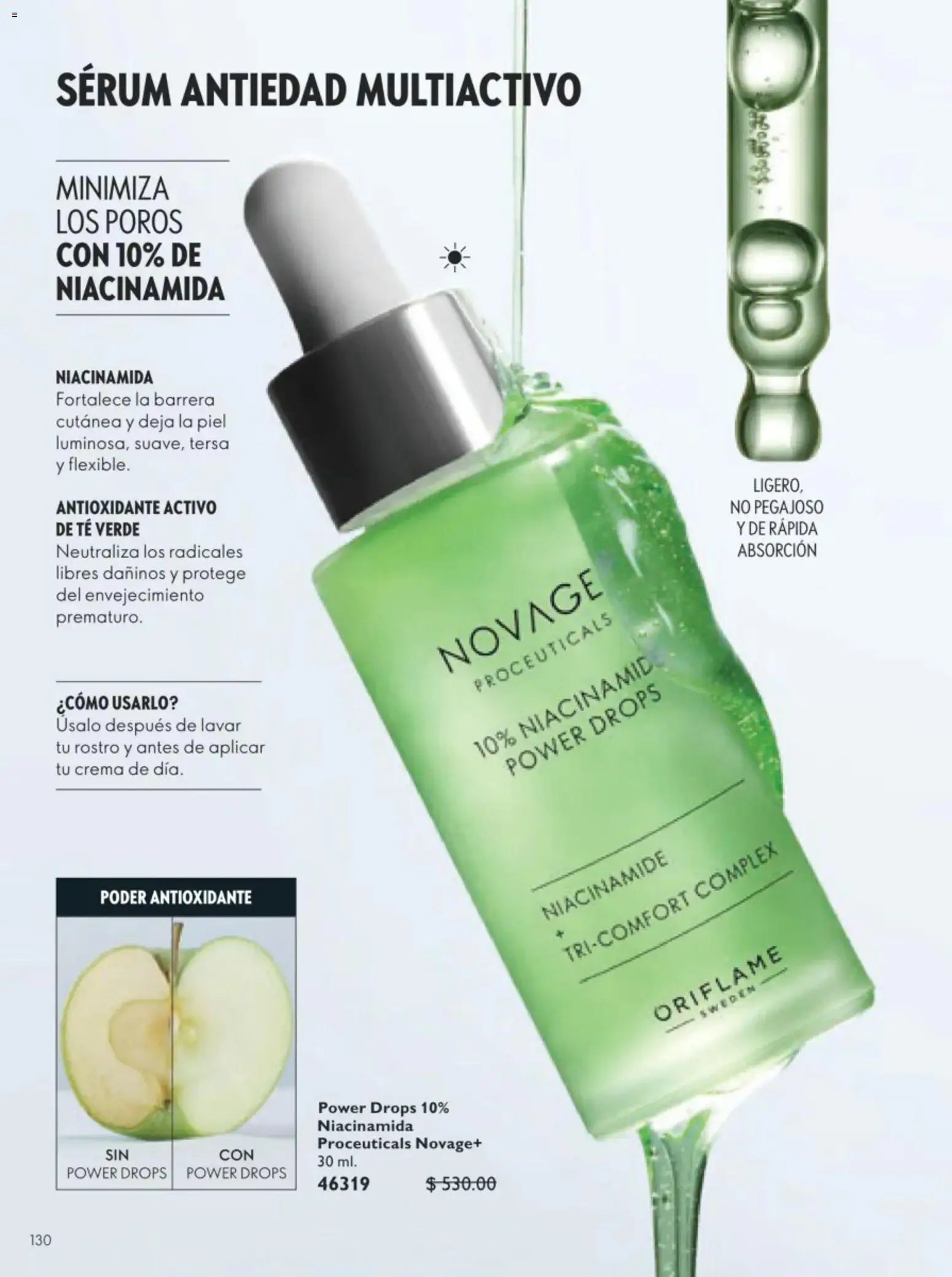 Nuevas ofertas de Oriflame válidas en toda la República Mexicana desde el 11/07/2026. ¡Encuentra las mejores ofertas en Oriflame campaña 10 2026! | Página: 130 | Productos: Serum, Crema, Té