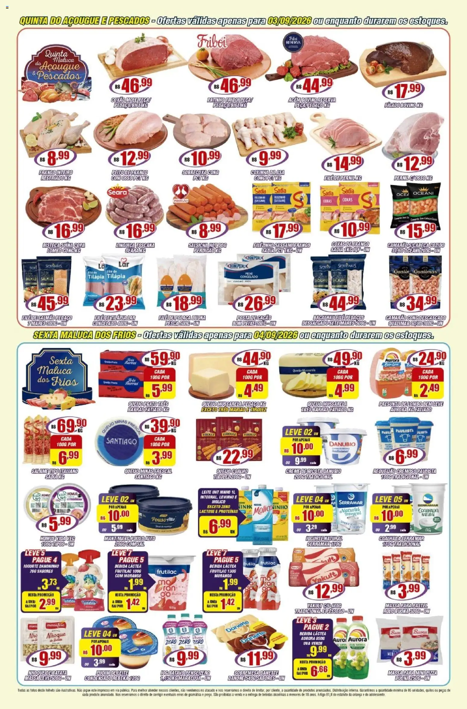 Violeta Supermercados Folheto - válido de 01/09/2026 | Página: 4 | Produtos: Pudim, Camarão, Massa, Sal