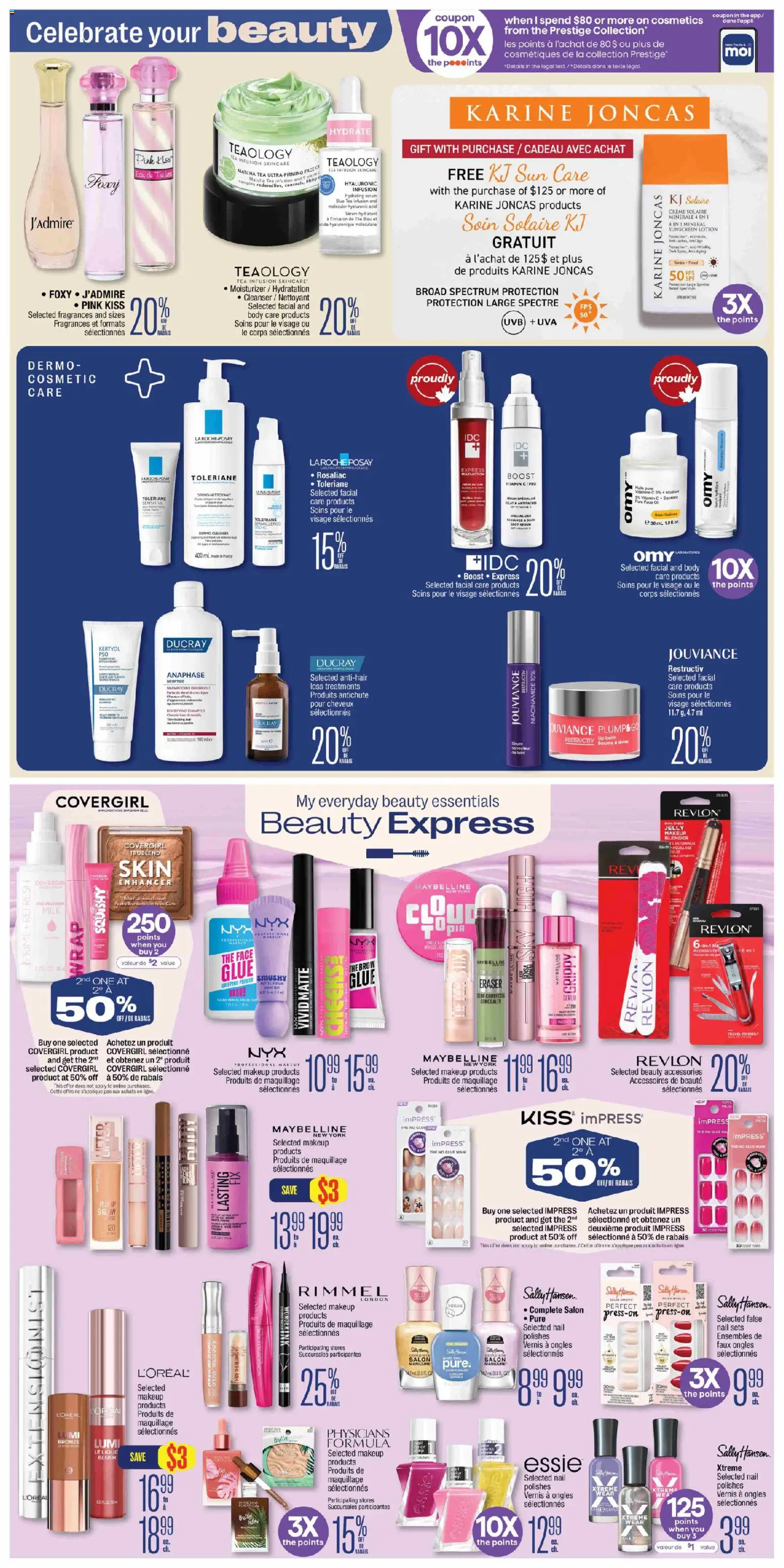 Jean Coutu flyer valid from Aug 6, 2026 | Page: 5 | Products: Tea, Concealer, Blush, Sunscreen