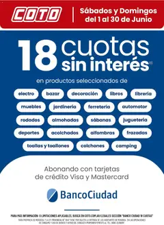 Vista previa Coto - Banco Ciudad Junio válido desde el 01/06/2026