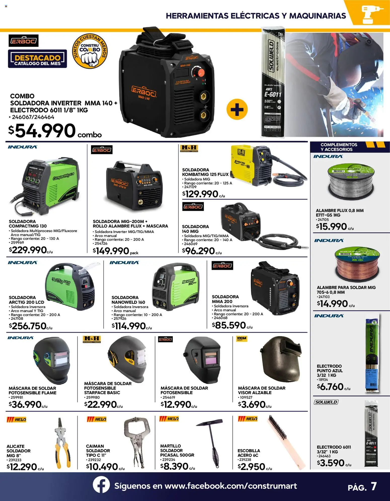 Construmart Ofertas │ válido desde el 01.03.2026 | Página: 7 | Productos: Escobilla, Alicate, Máscara, Mascara de soldar