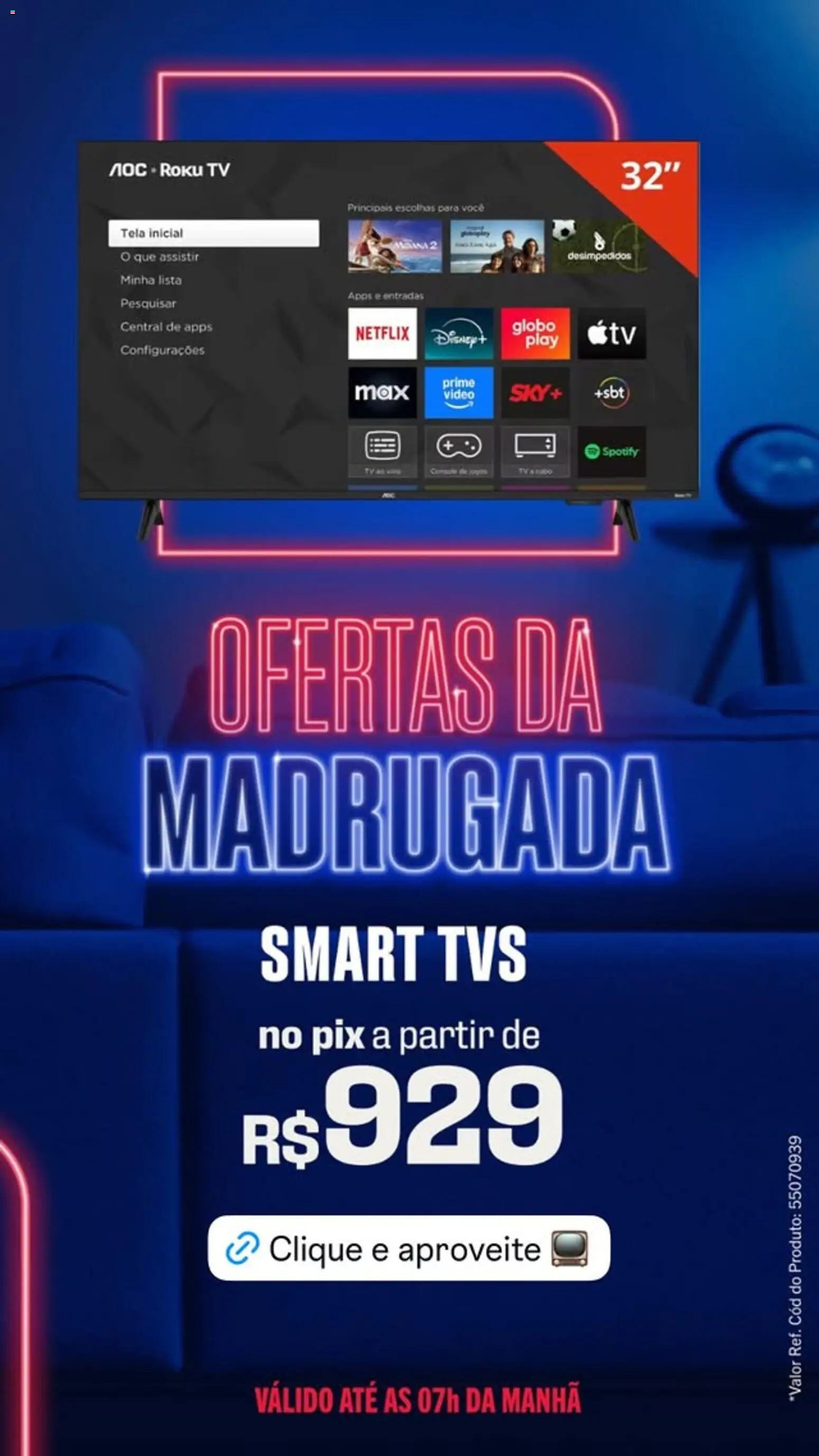 Casas Bahia Folheto - válido de 24/07/2026 | Página: 4 | Produtos: Tela, Tv, Vídeo