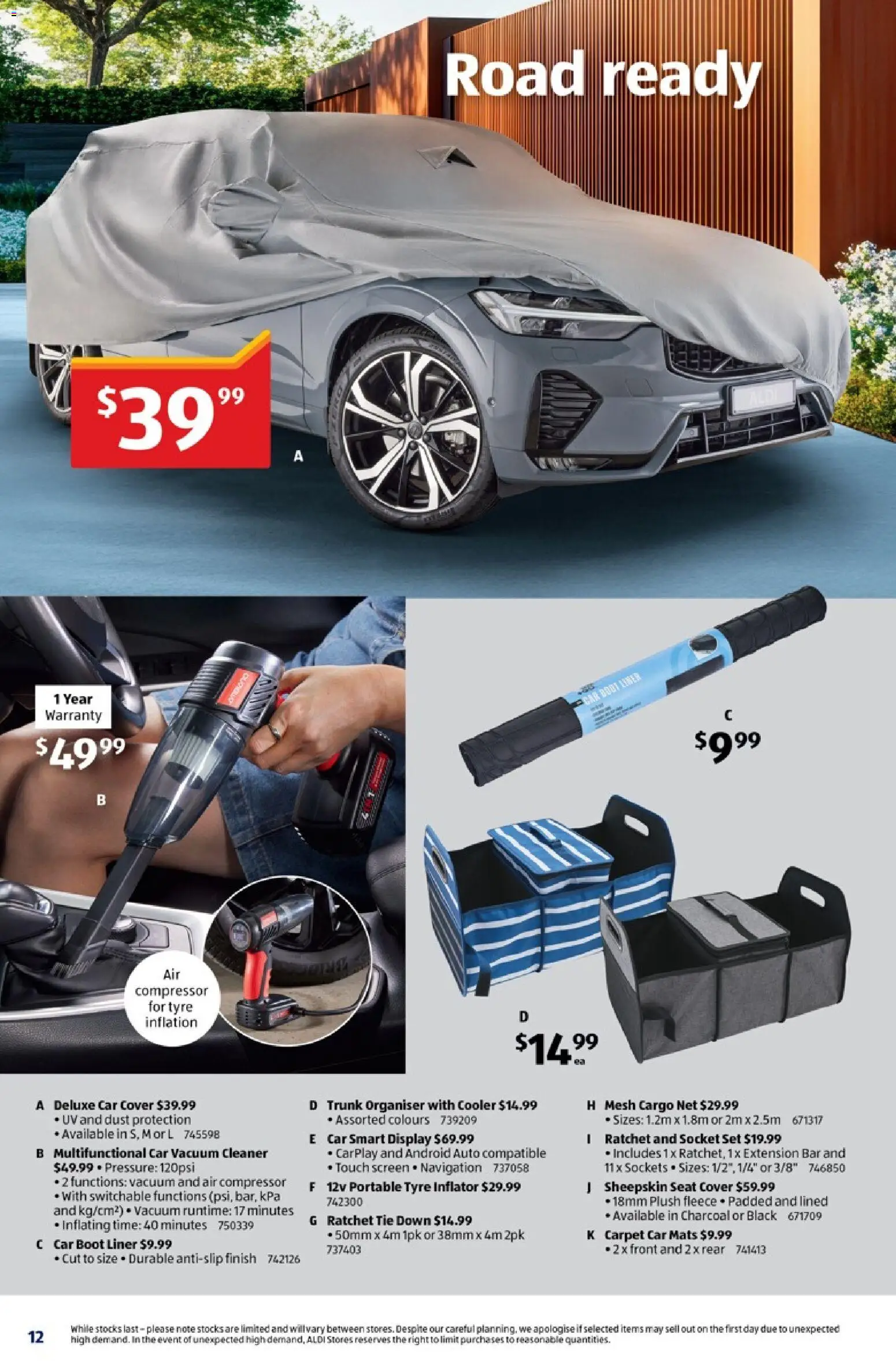 Aldi catalogue - valid from 30/09/2026 | Page: 12 | Products: Compressor, Air compressor, Charcoal, Navigation