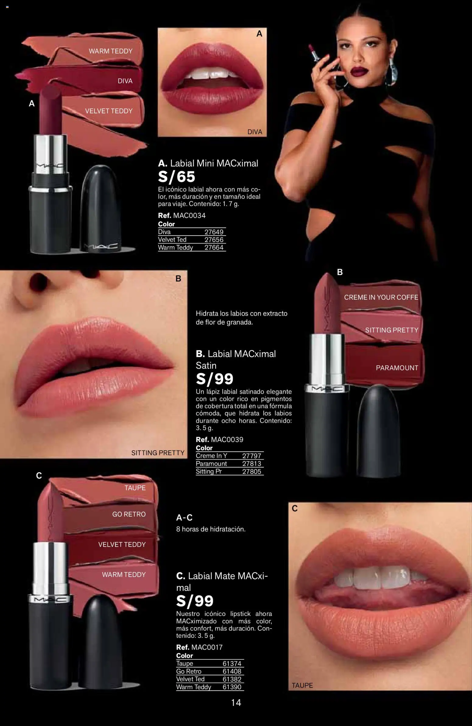 Catálogo Leonisa válido desde 25/06/2026 | Página: 14 | Productos: Lápiz labial