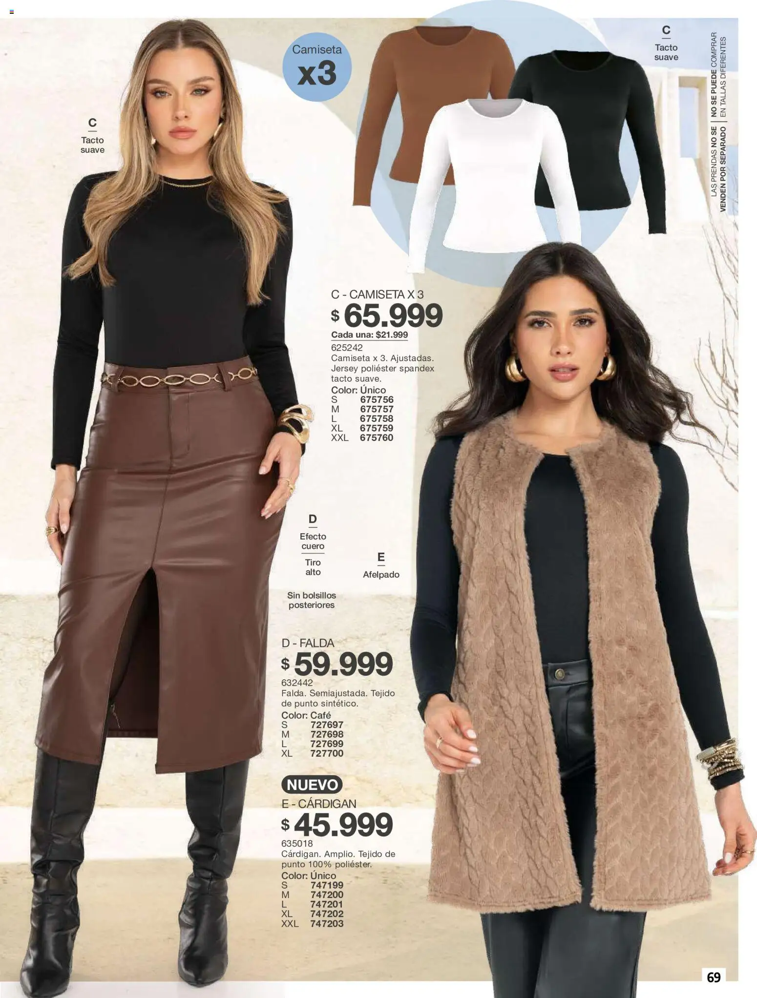Carmel revista - valida desde el 01/07/2026 | Página: 69 | Productos: Falda, Bolsillos, Camiseta, Café