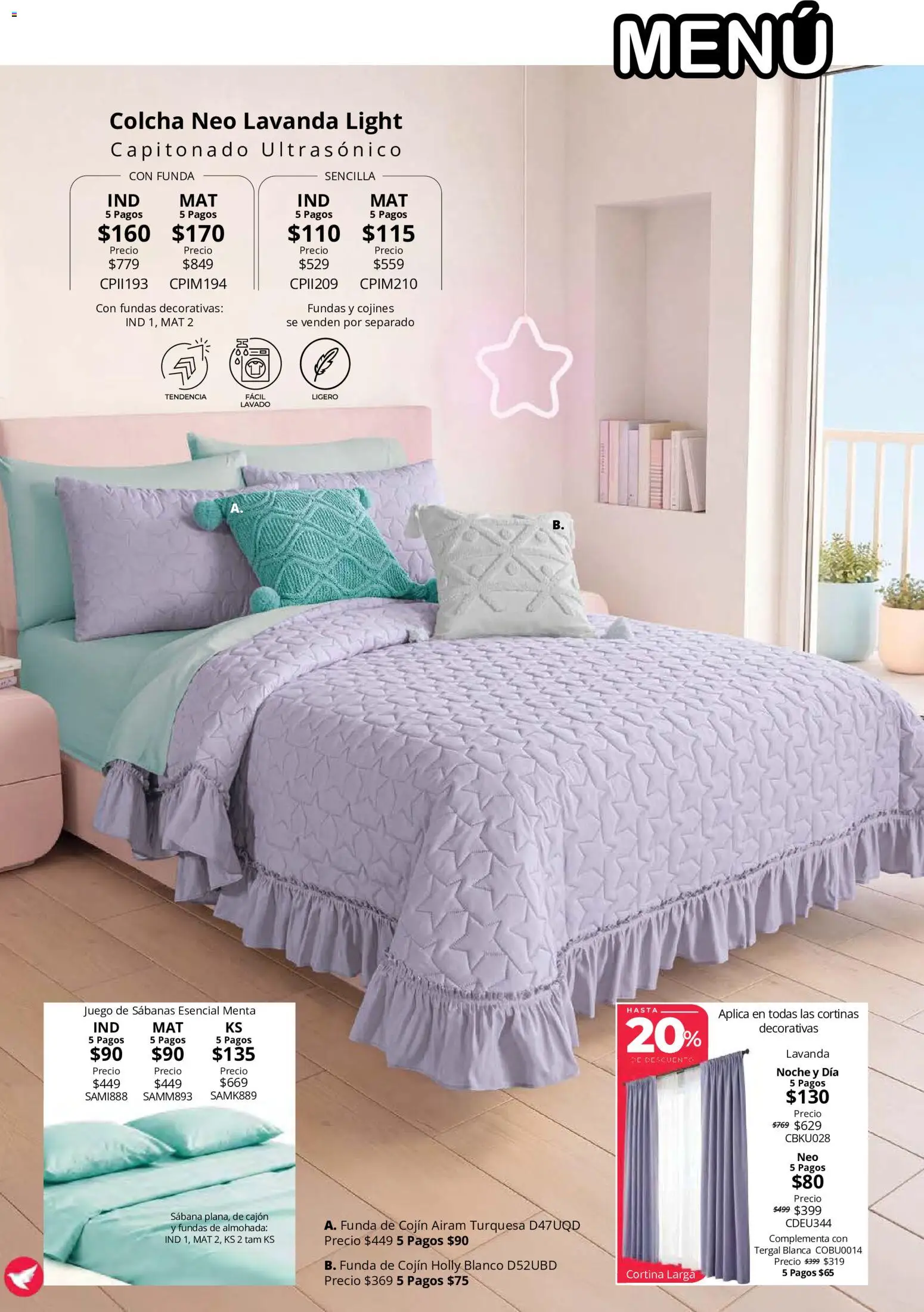 Nuevas ofertas de Colchas Concord válidas en toda la República Mexicana desde el 15/10/2026. ¡Encuentra las mejores ofertas en Colchas Concord catálogo! | Página: 90