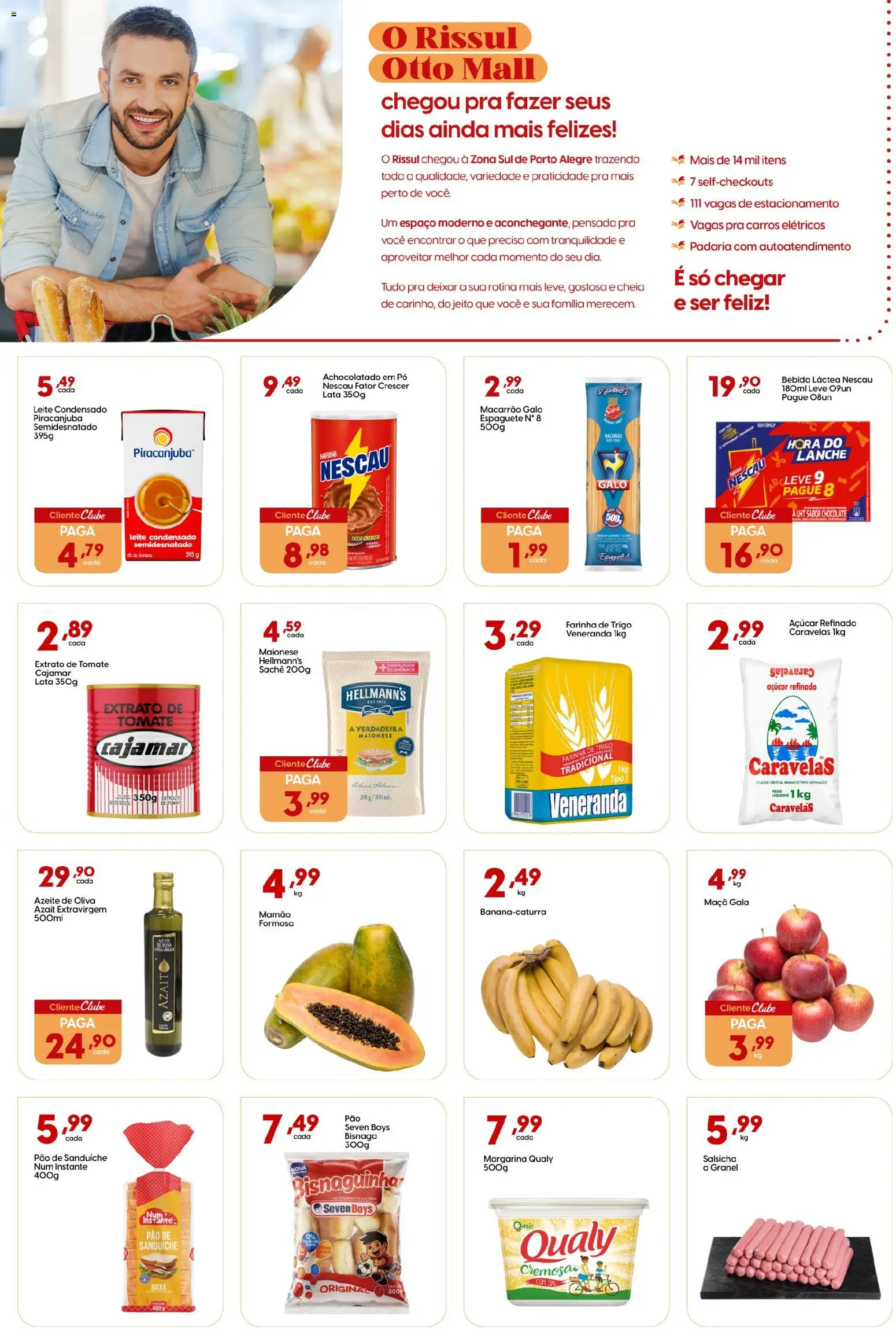 Rissul Folheto - válido de 14.05.2026 | Página: 2 | Produtos: Nescau, Salsicha, Mamão, Margarina