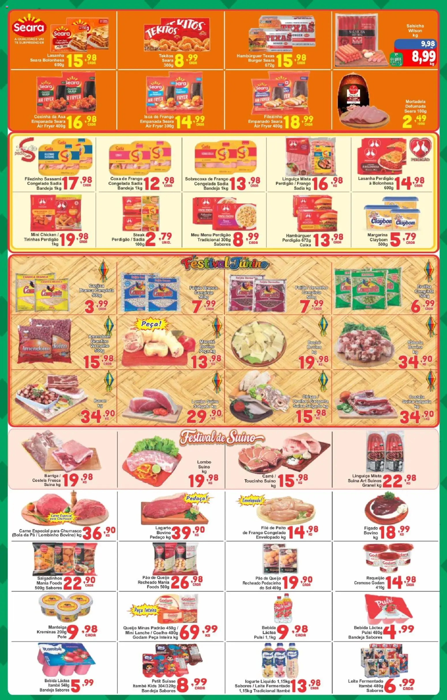 Rede Super Compras Folheto - válido de 20/07/2026 | Página: 3 | Produtos: Coxa de frango, Caixa, Manteiga, Bebida