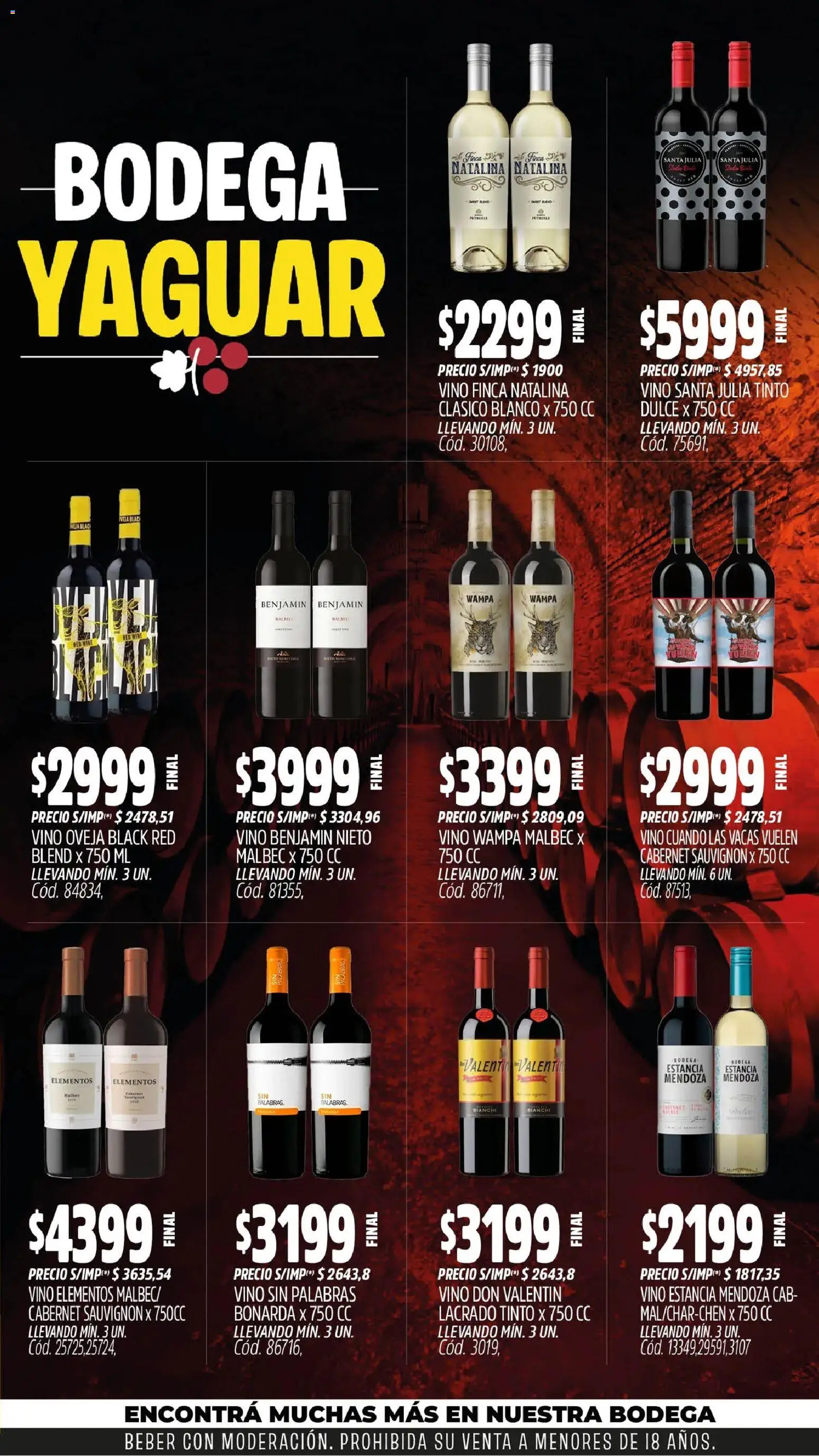 Yaguar - Oferta Semanal Santa Fé │ válido desde el 31/08/2026 | Página: 6 | Productos: Dulce, Vino