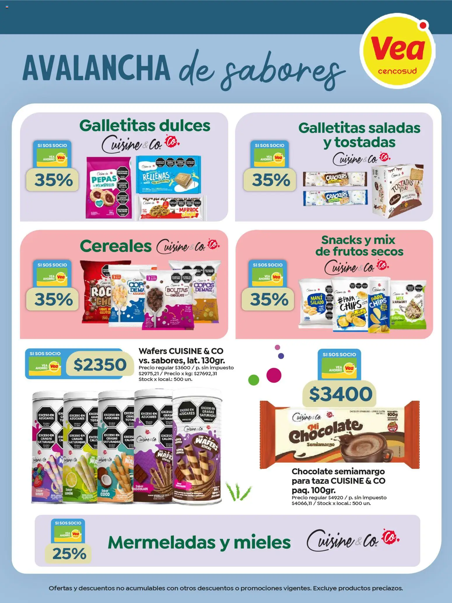 Vea - Especial Marcas Propias │ válido desde el 10.03.2026 | Página: 2 | Productos: Copos, Galletitas, Papa, Taza