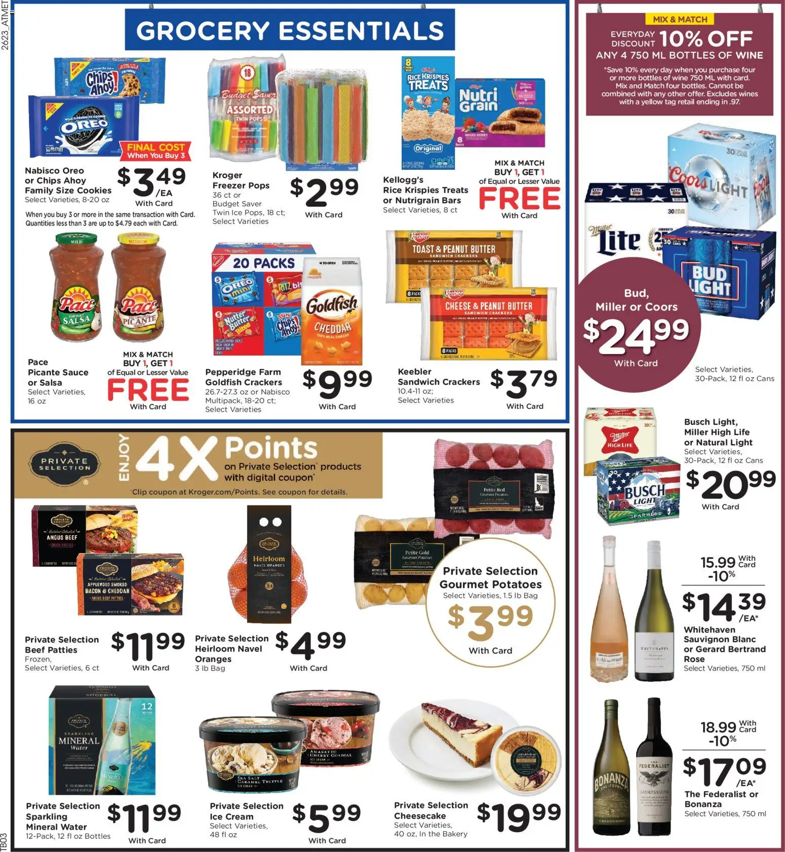 Kroger Weekly Ad - valid from 07/08/2026 | Page: 9 | Products: Rice, Chips, Potatoes, Freezer
