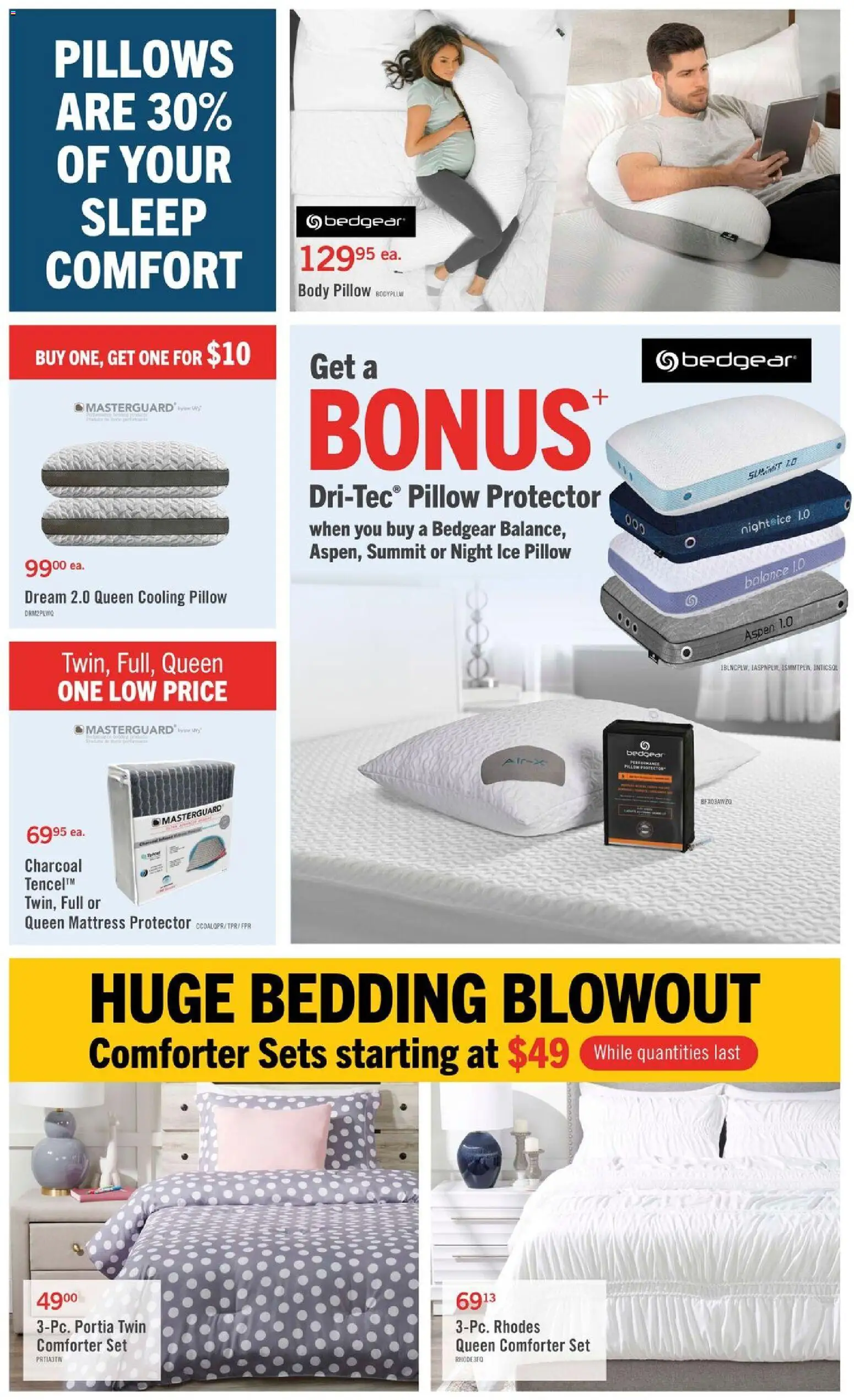 The Brick flyer valid from Aug 20, 2026 | Page: 7 | Products: Mattress, Pillow, Charcoal, Ice