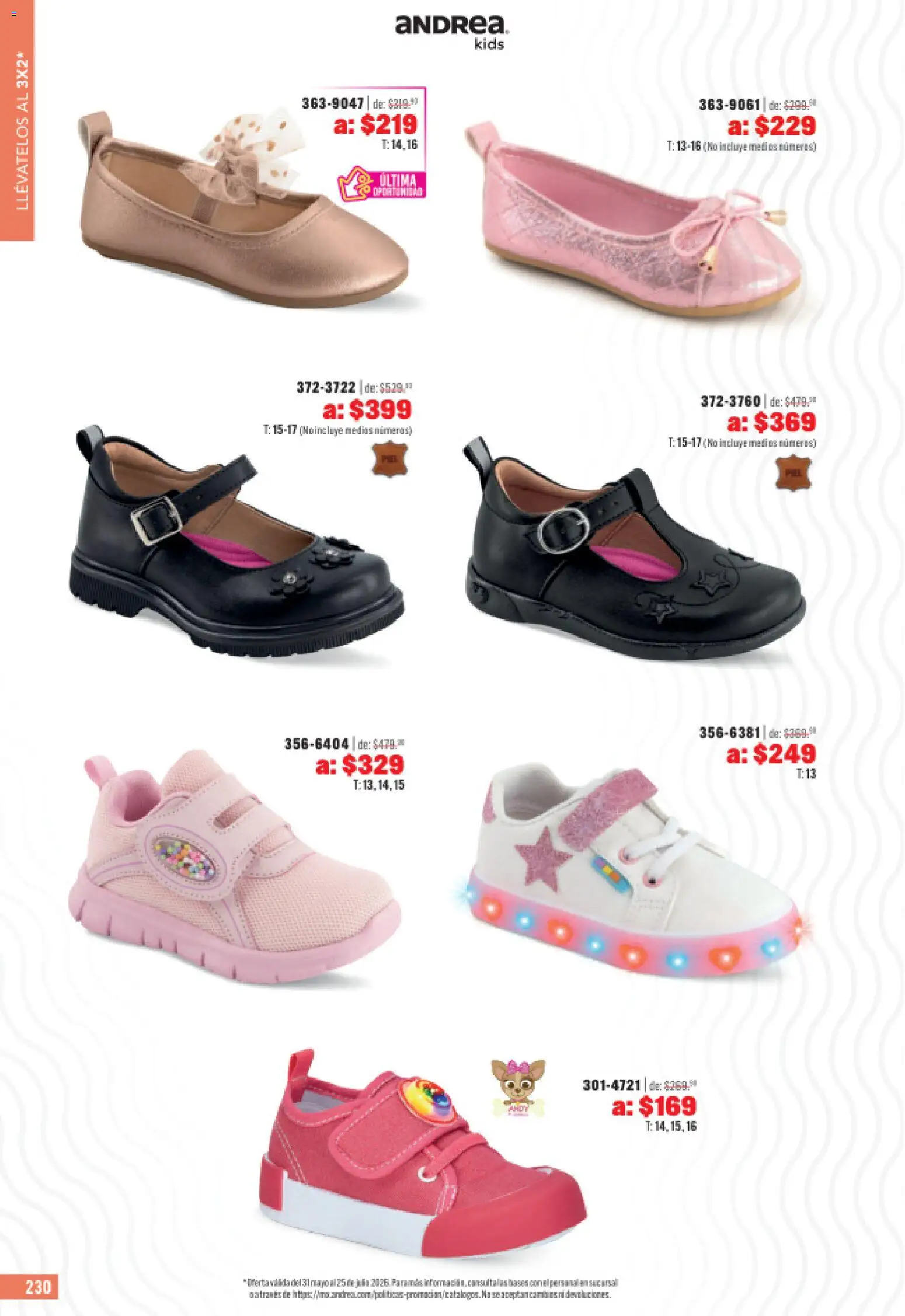 Nuevas ofertas de Andrea válidas en toda la República Mexicana desde el 31.05.2026. ¡Encuentra las mejores ofertas en Andrea catálogo Outlet! | Página: 230