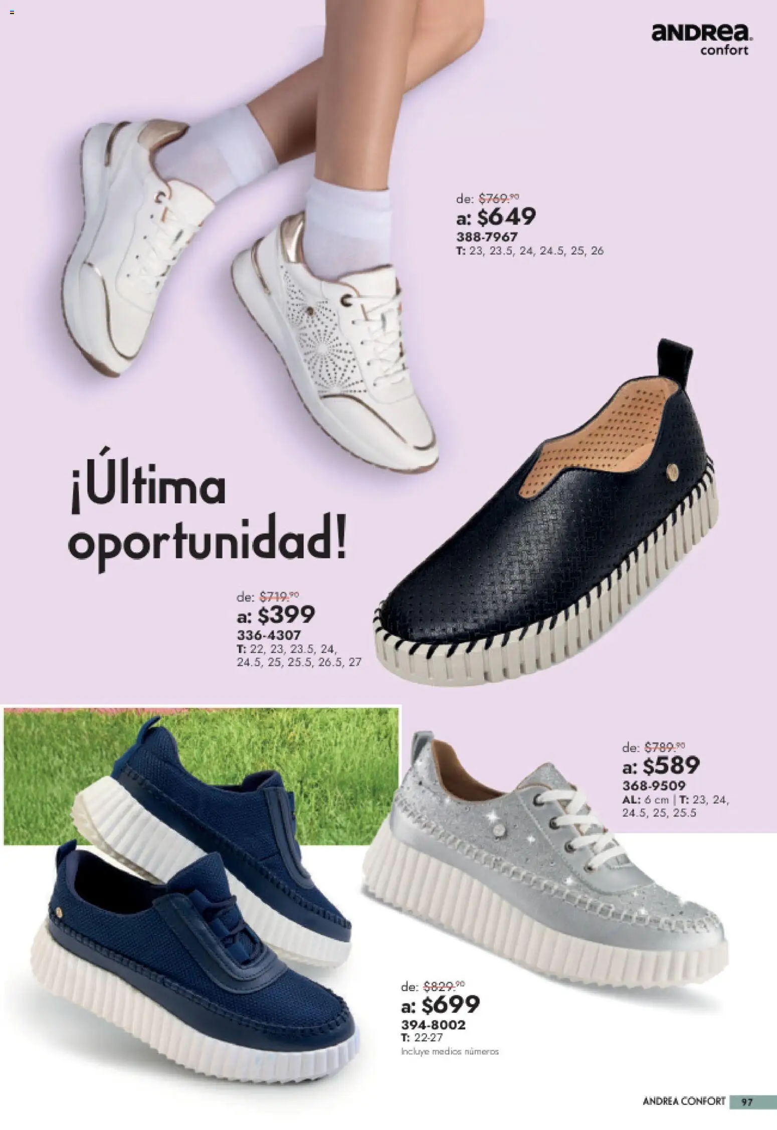 Nuevas ofertas de Andrea válidas en toda la República Mexicana desde el 26/07/2026. ¡Encuentra las mejores ofertas en Andrea catálogo Outlet! | Página: 97