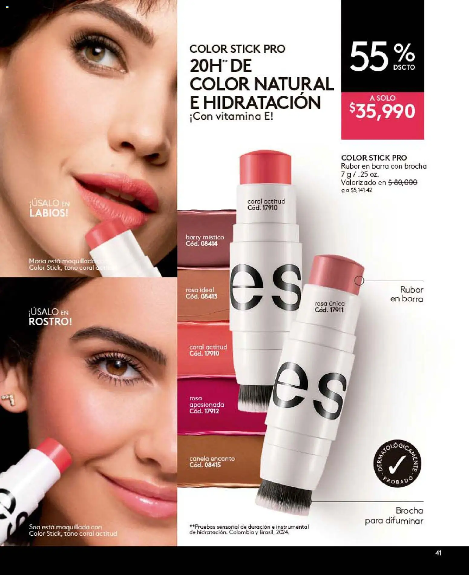 Ésika revista - valida desde el 26.06.2026 | Página: 41 | Productos: Rubor, Brocha