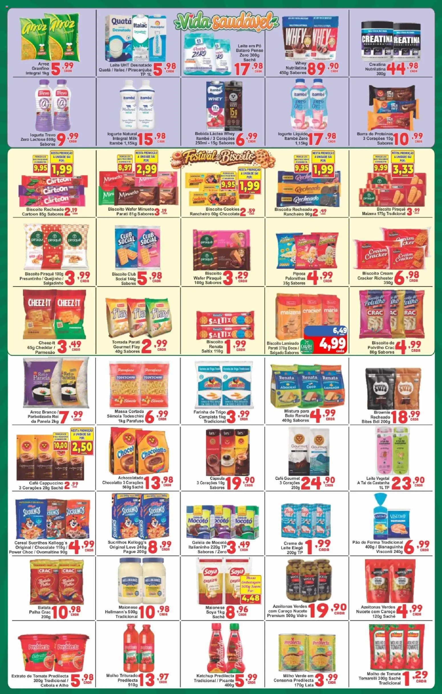 Rede Super Compras Folheto - válido de 03/08/2026 | Página: 2 | Produtos: Cebola, Arroz, Massa, Ketchup