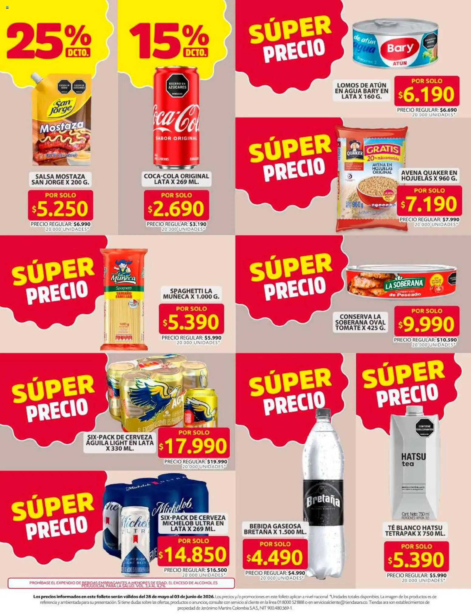 Ara revista - valida desde el 28.05.2026 | Página: 13 | Productos: Pescado, Sobre, Pulsera, Mostaza