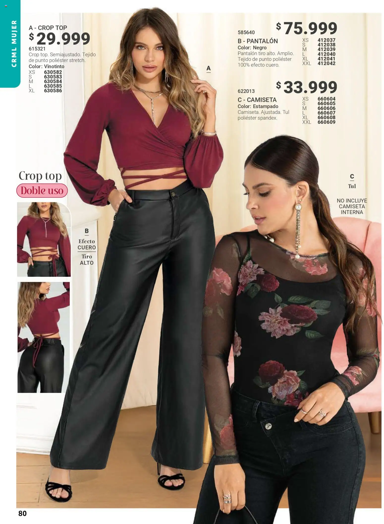 Carmel revista - valida desde el 01.05.2026 | Página: 80 | Productos: Camiseta, Top