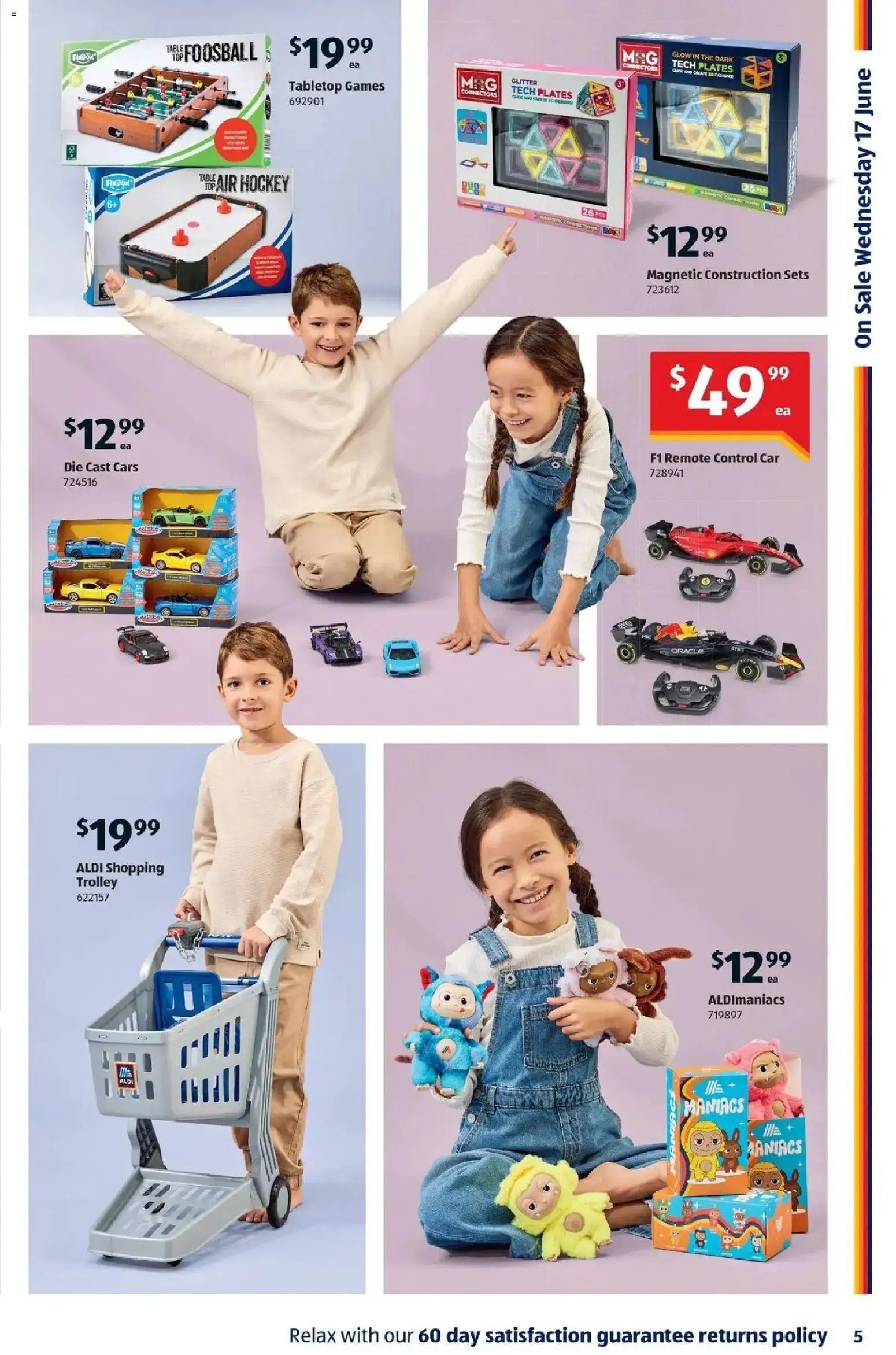 Aldi catalogue - valid from 17.06.2026 | Page: 5 | Products: Trolley, Remote control