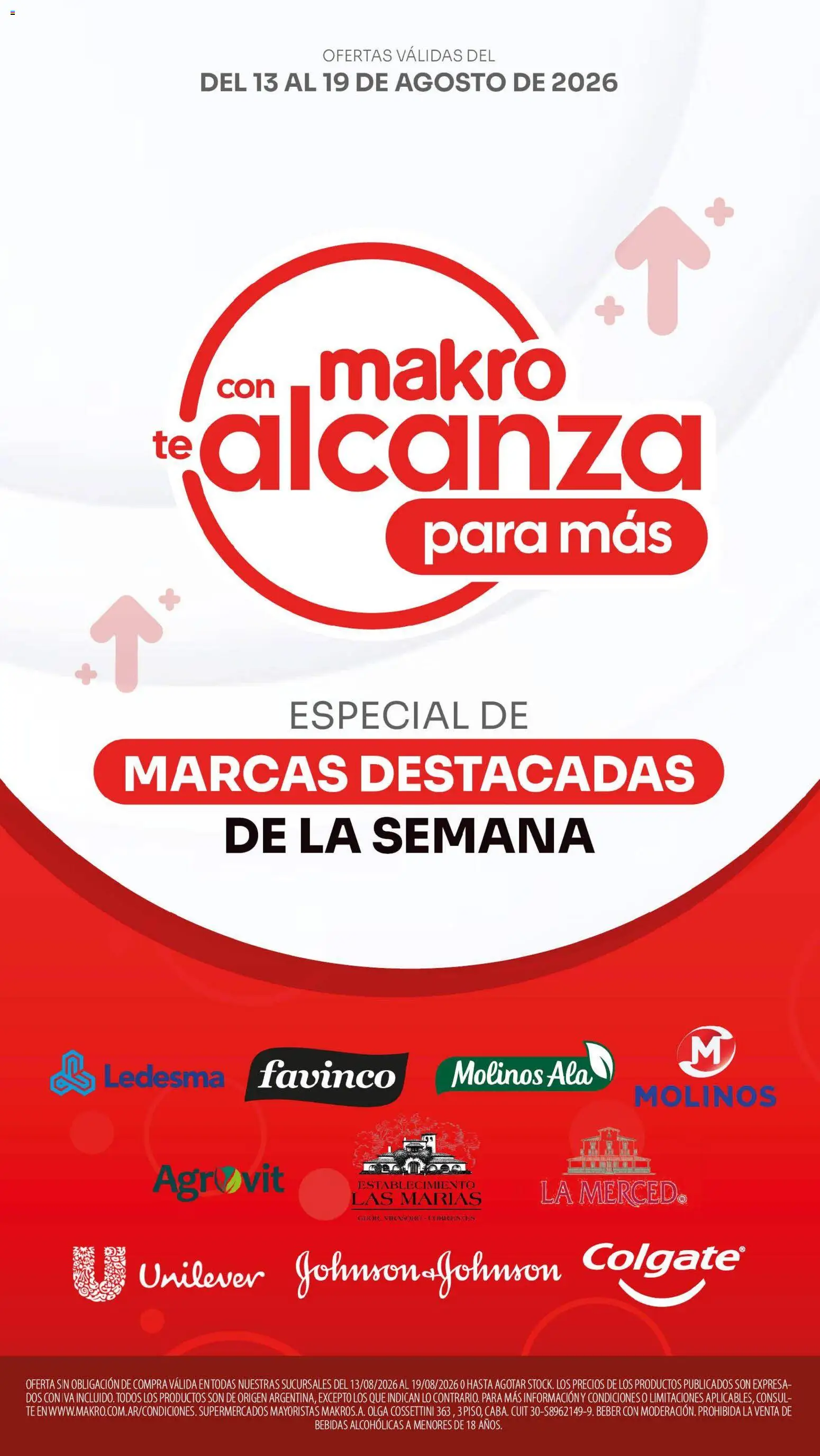 Makro ofertas │ válido desde el 13/08/2026 | Página: 1 | Productos: Bebidas, Té