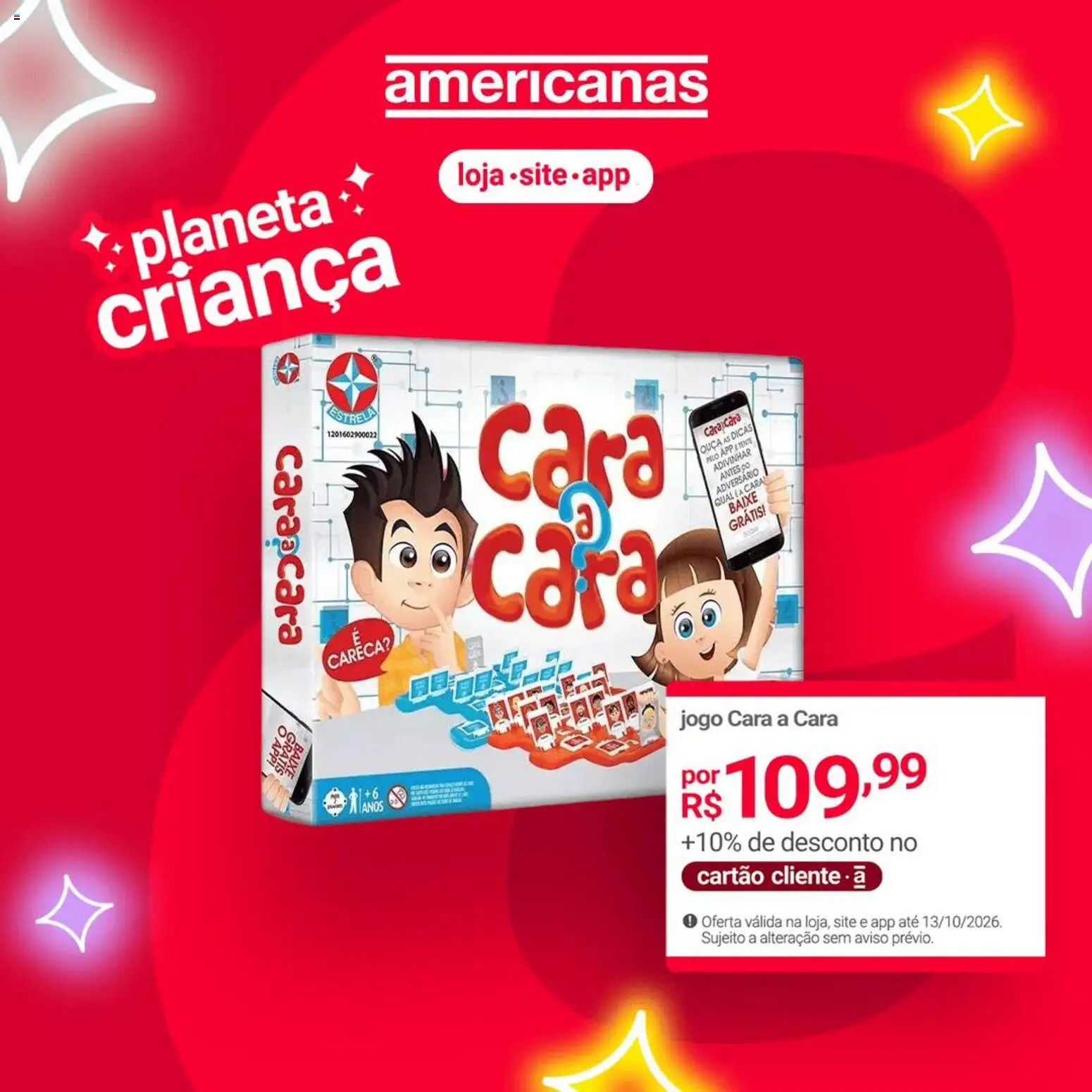 Lojas Americanas Folheto - válido de 13/10/2026 | Página: 1