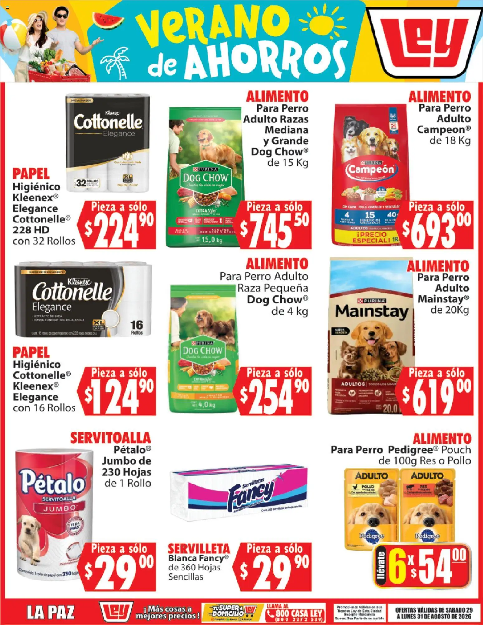 Nuevas ofertas de Casa Ley válidas en toda la República Mexicana desde el 29/08/2026. ¡Encuentra las mejores ofertas en Casa Ley folleto Verano de ahorros! | Página: 5 | Productos: Pollo, Cereales, Té, Servilletas