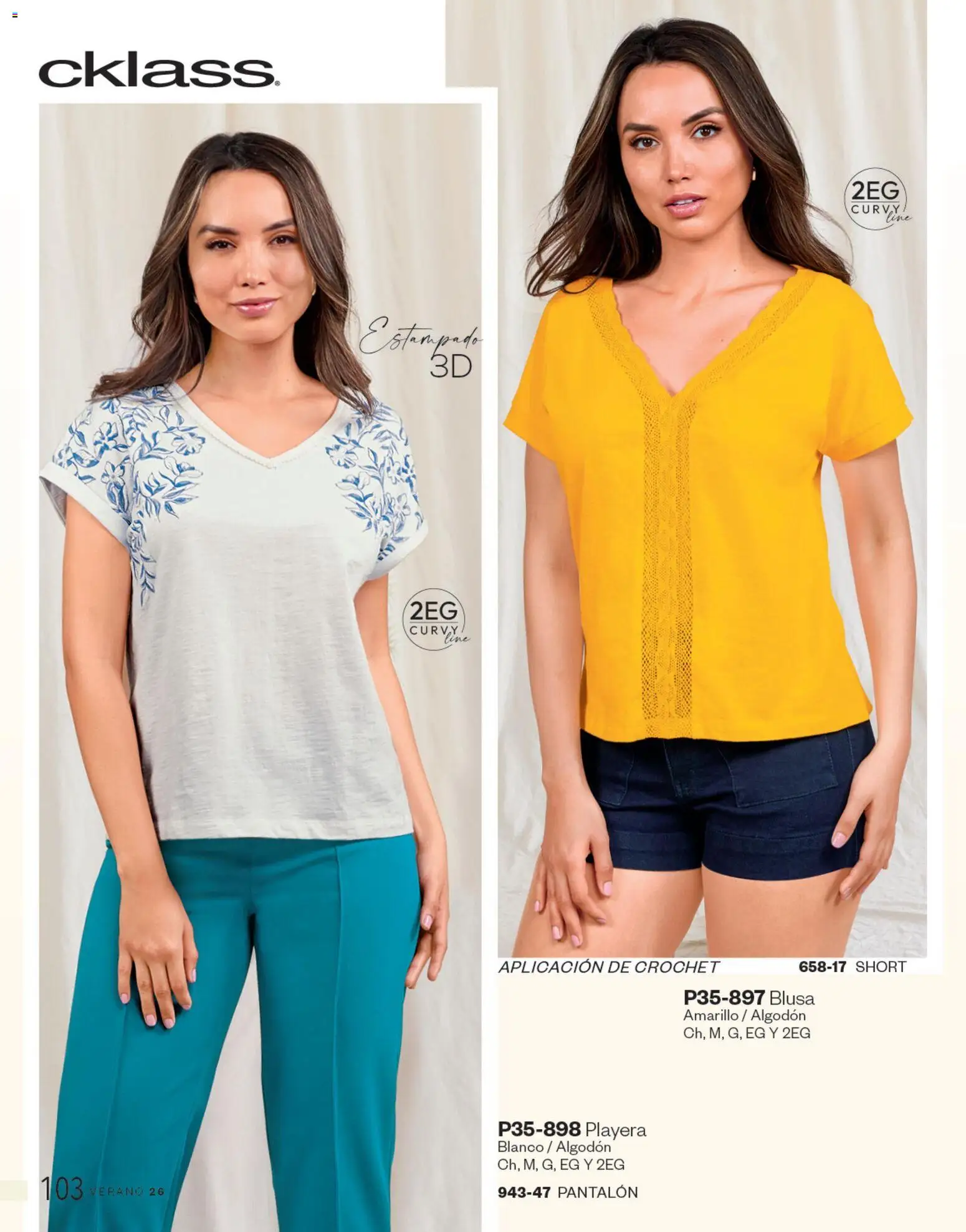 Nuevas ofertas de Cklass válidas en toda la República Mexicana desde el 05.03.2026. ¡Encuentra las mejores ofertas en Cklass catálogo Complemento Verano Calzado! | Página: 334 | Productos: Blusa, Algodón, Playera, Short