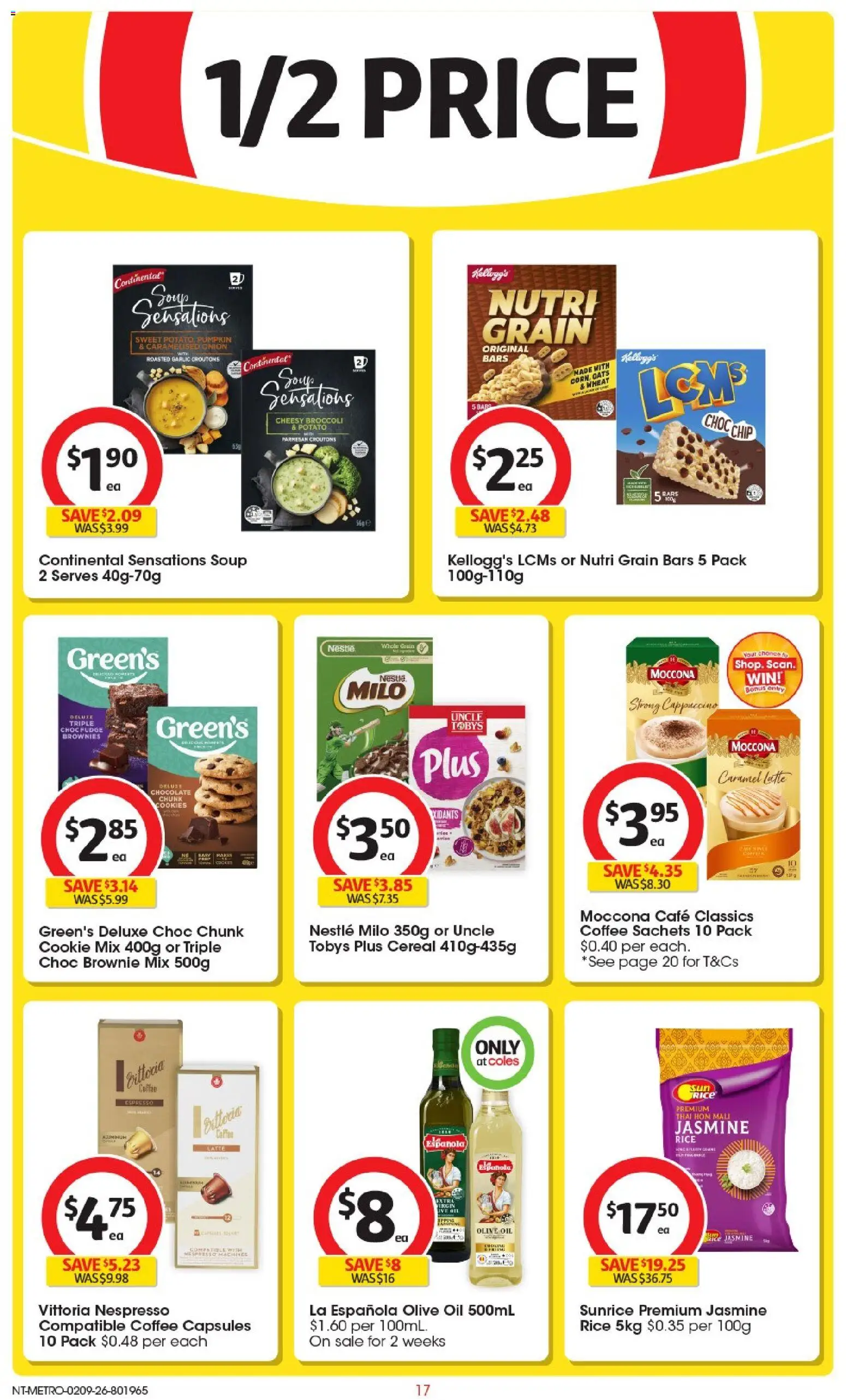 Coles catalogue - valid from 02/09/2026 | Page: 18 | Products: Chocolate, Olive oil, Pumpkin, Cookies