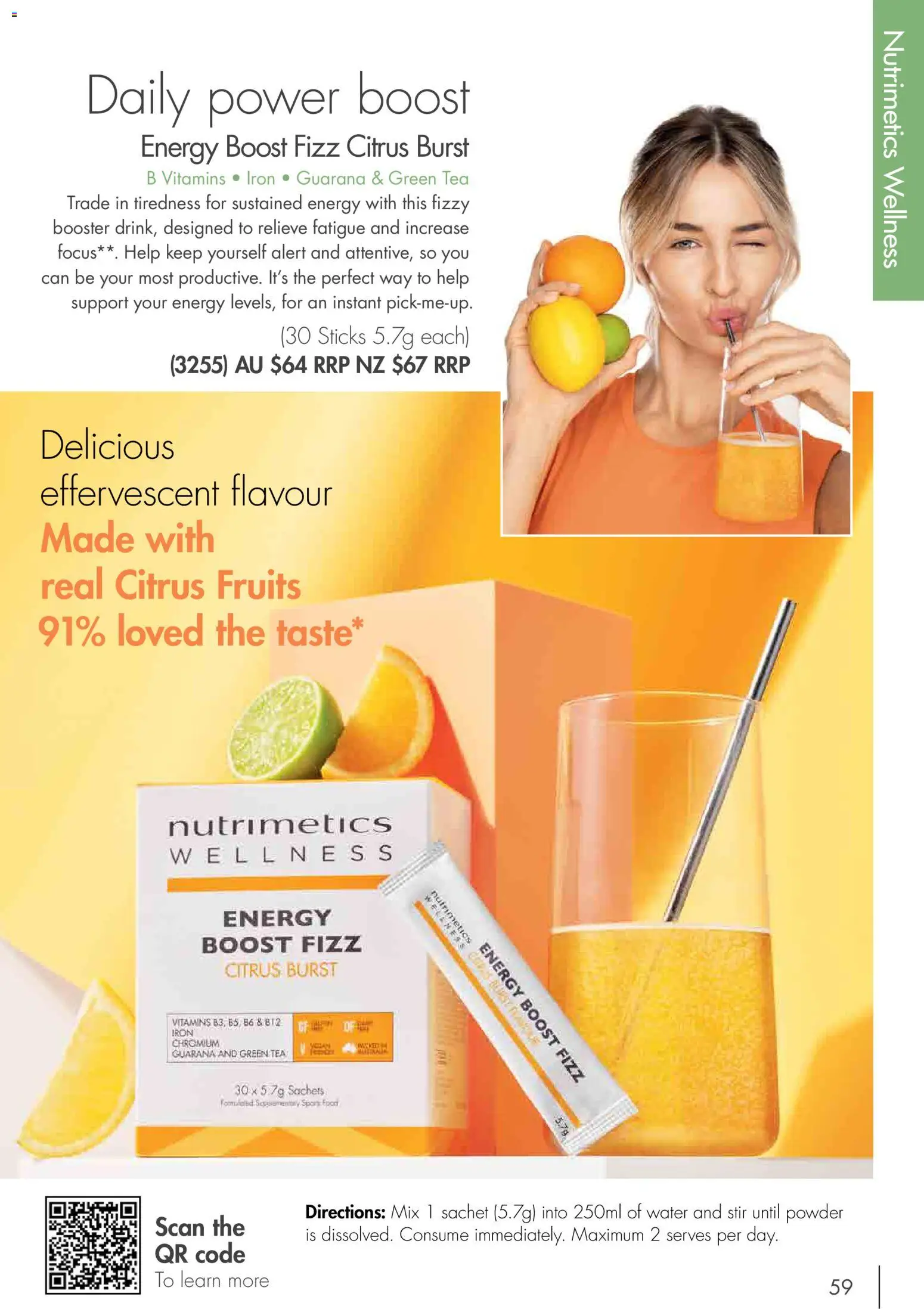 Nutrimetics catalogue - valid from 01/01/2026 | Page: 59 | Products: Powder, Fruits, Iron, Citrus
