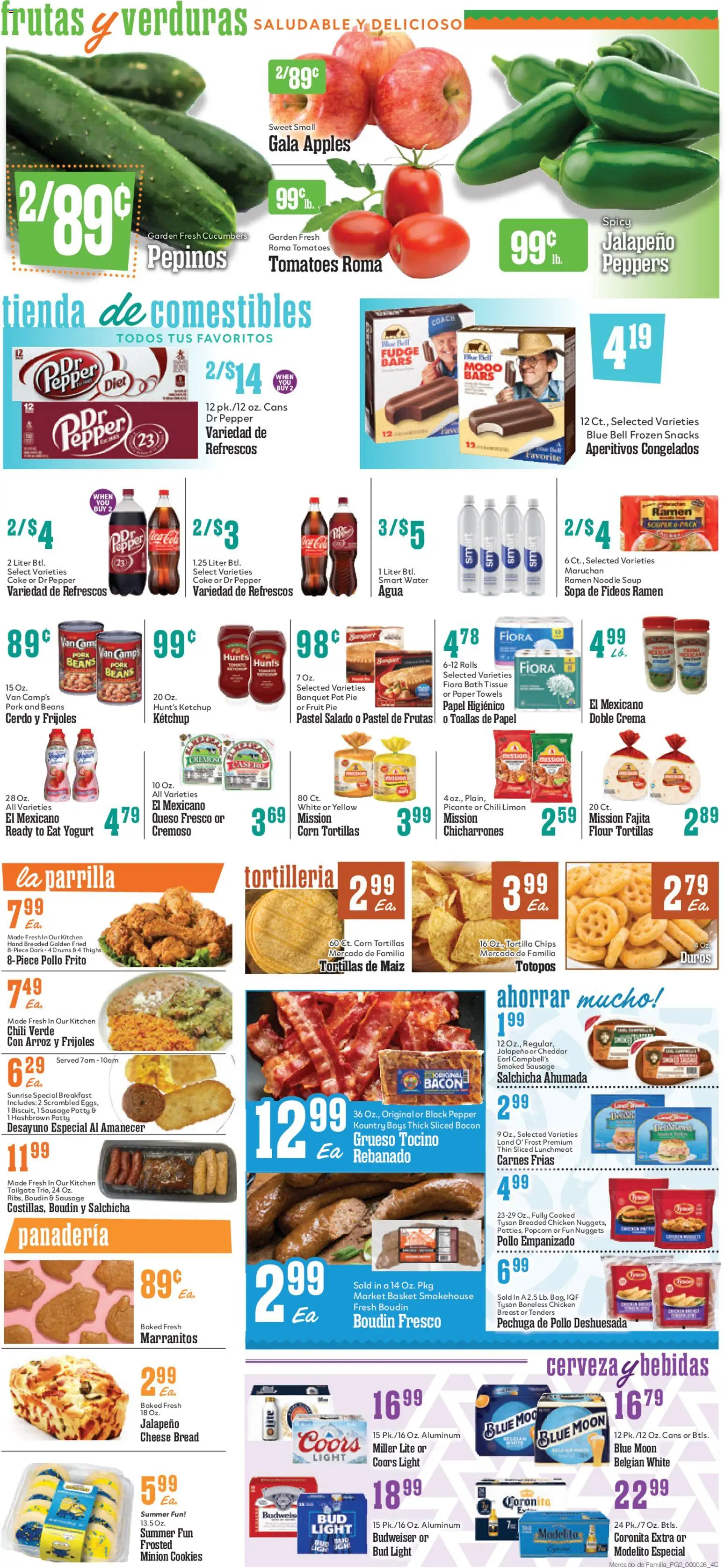 Market Basket Mercado de Familia - valid from 07/22/2026 | Page: 2 | Products: Basket, Yogurt, Pork, Apples