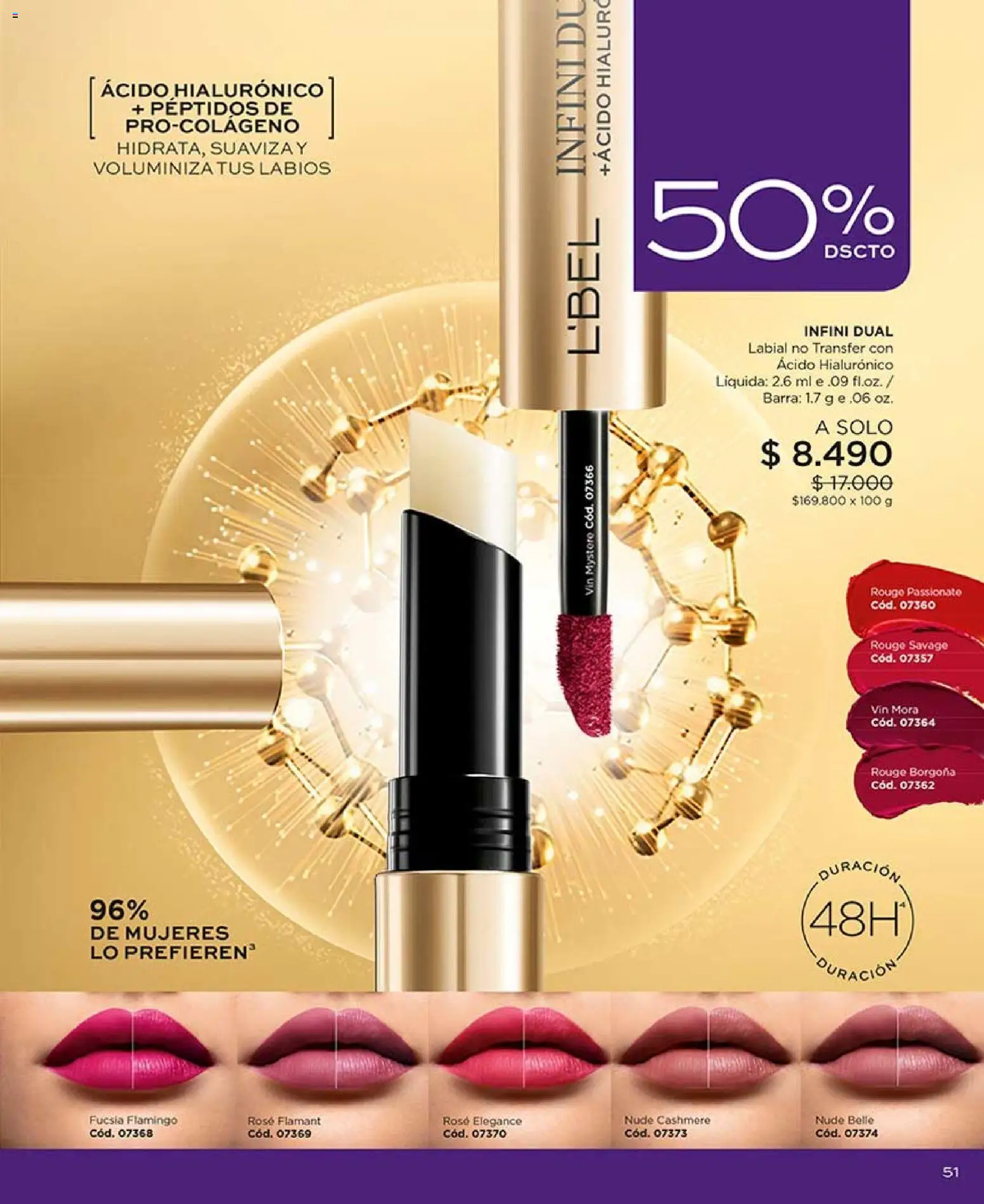 Catálogo L'Bel Campaña 9 │ válido desde el 17.05.2026 | Página: 51 | Productos: Labial