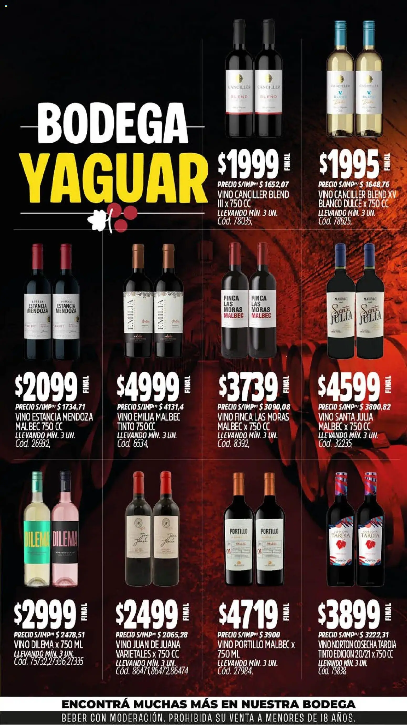 Yaguar - Oferta Semanal Buenos Aires │ válido desde el 10/08/2026 | Página: 7 | Productos: Dulce, Vino